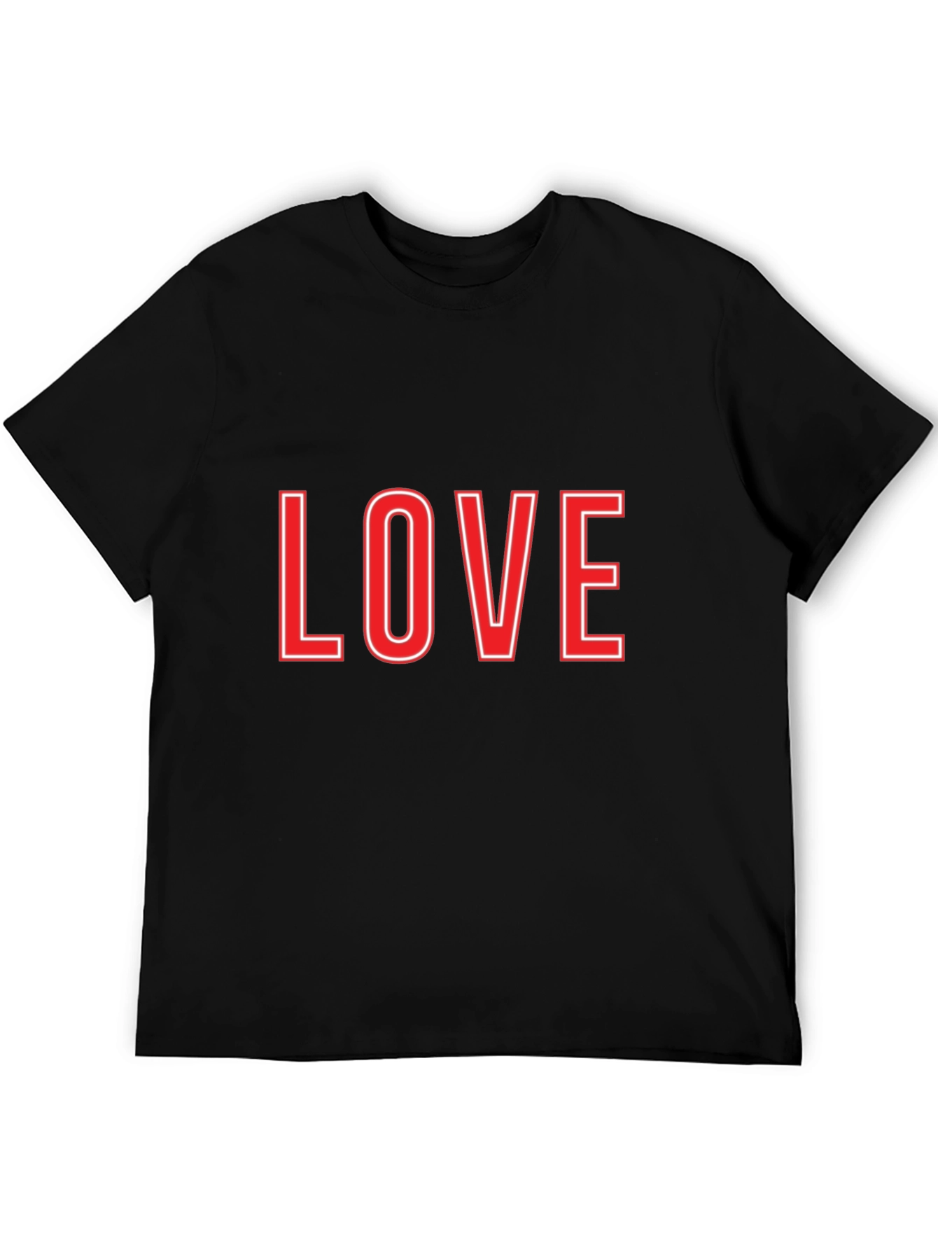Love Graphic Tee - Black Casual T-Shirt