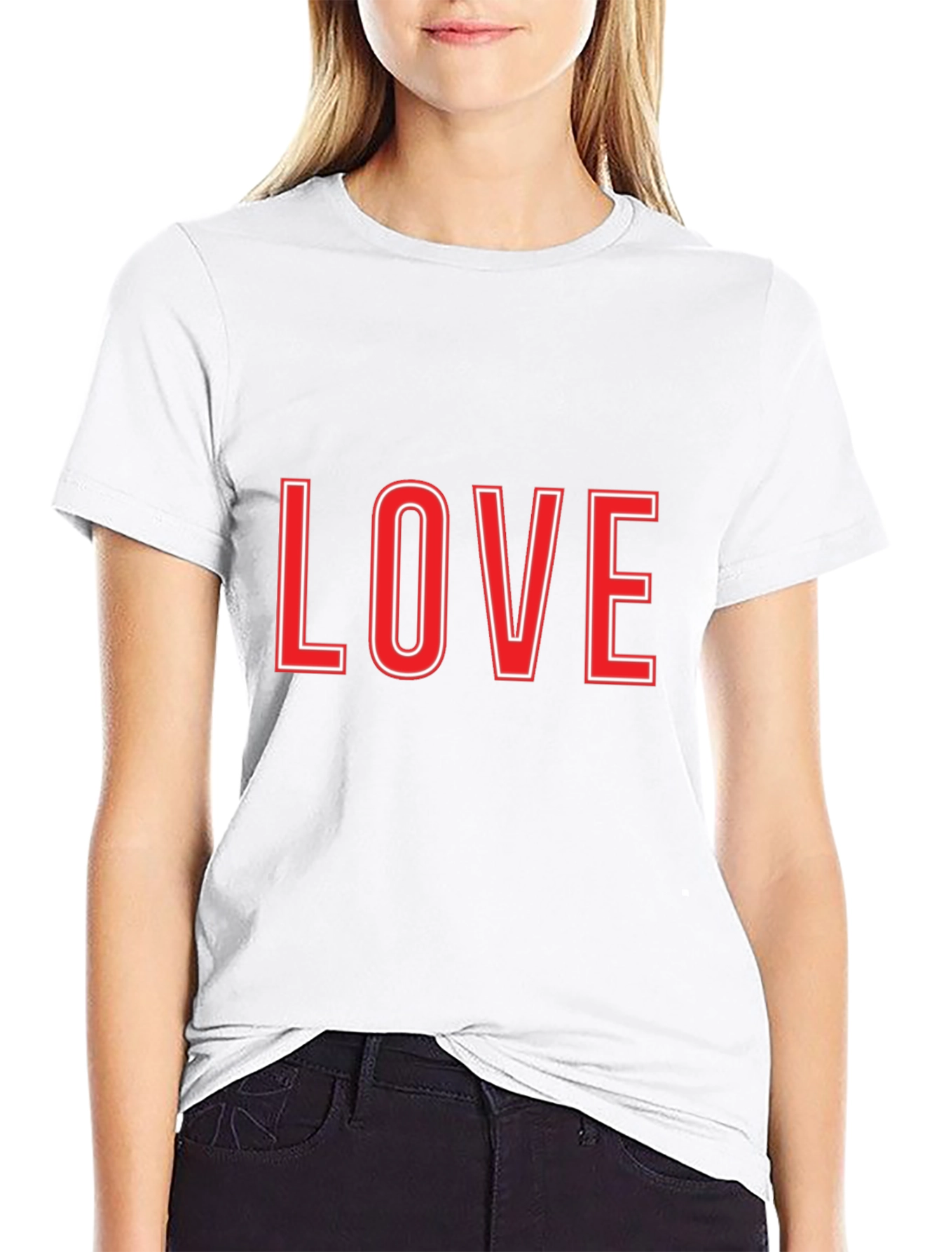 Love Graphic Tee - Black Casual T-Shirt