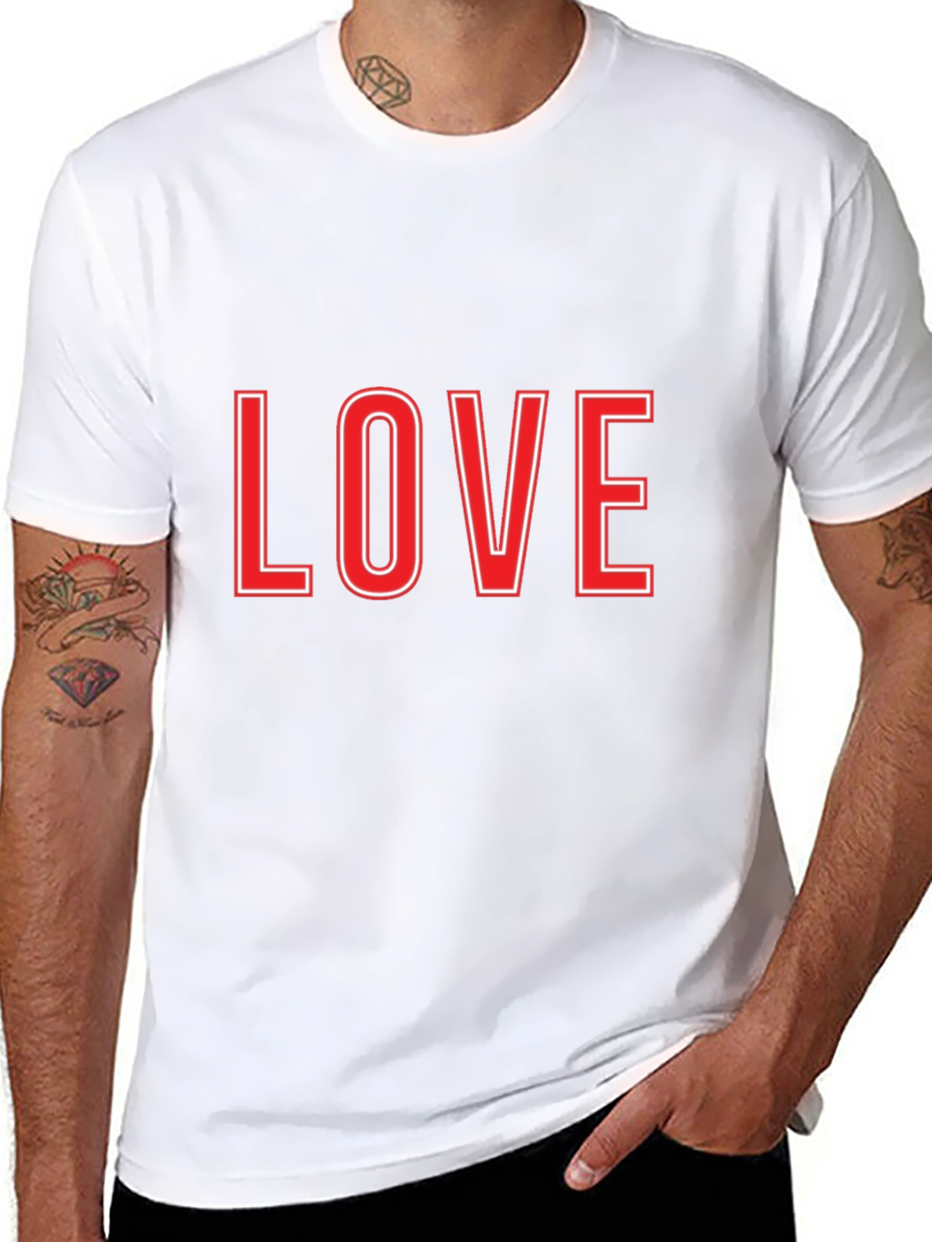 Love Graphic Tee - Black Casual T-Shirt