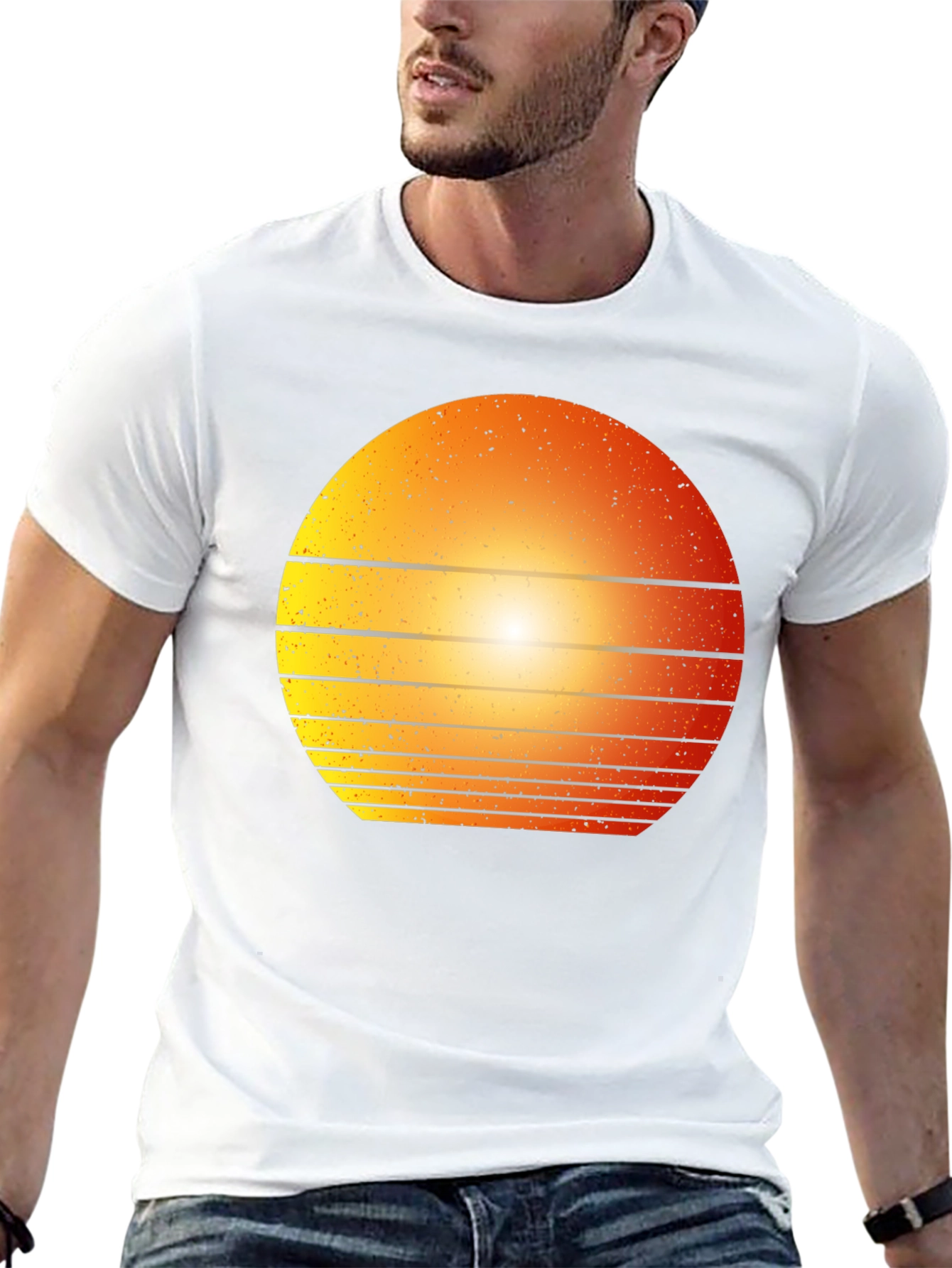 Retro Sunset Graphic Tee - Classic Style
