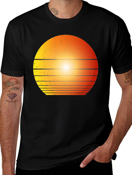 Retro Sunset Graphic Tee - Classic Style