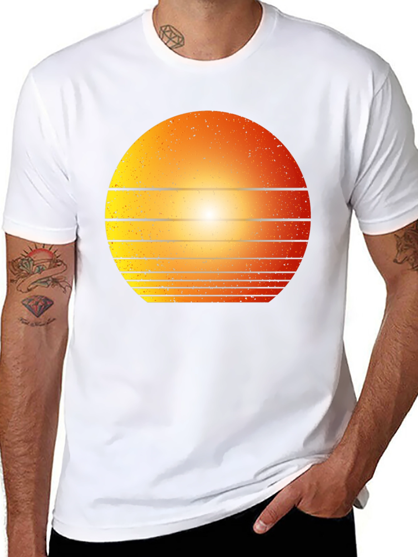 Retro Sunset Graphic Tee - Classic Style