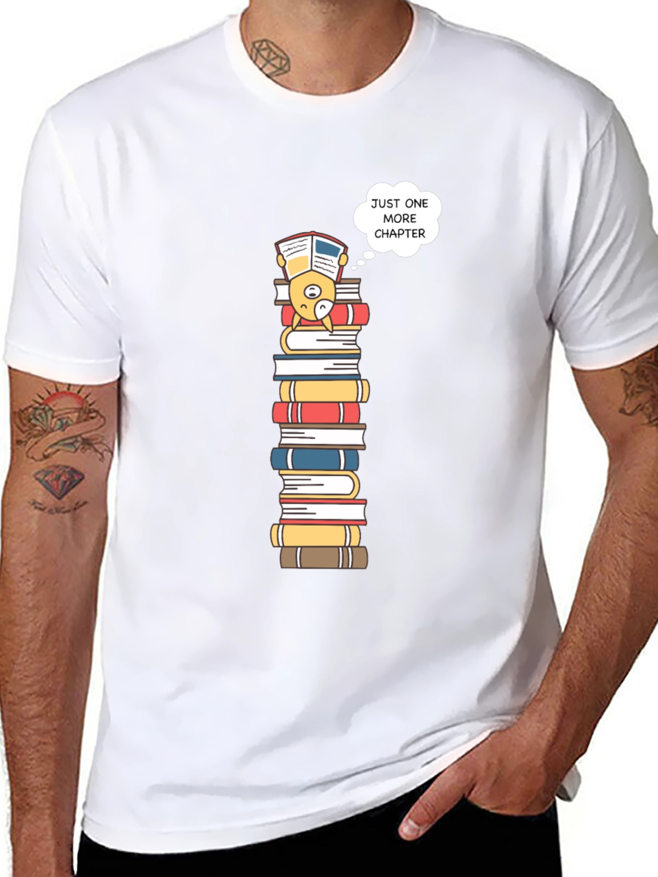 Just One More Chapter Black T-Shirt