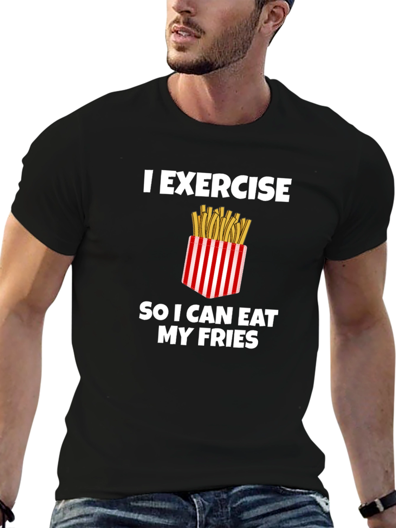 Exercise for Fries Graphic Tee