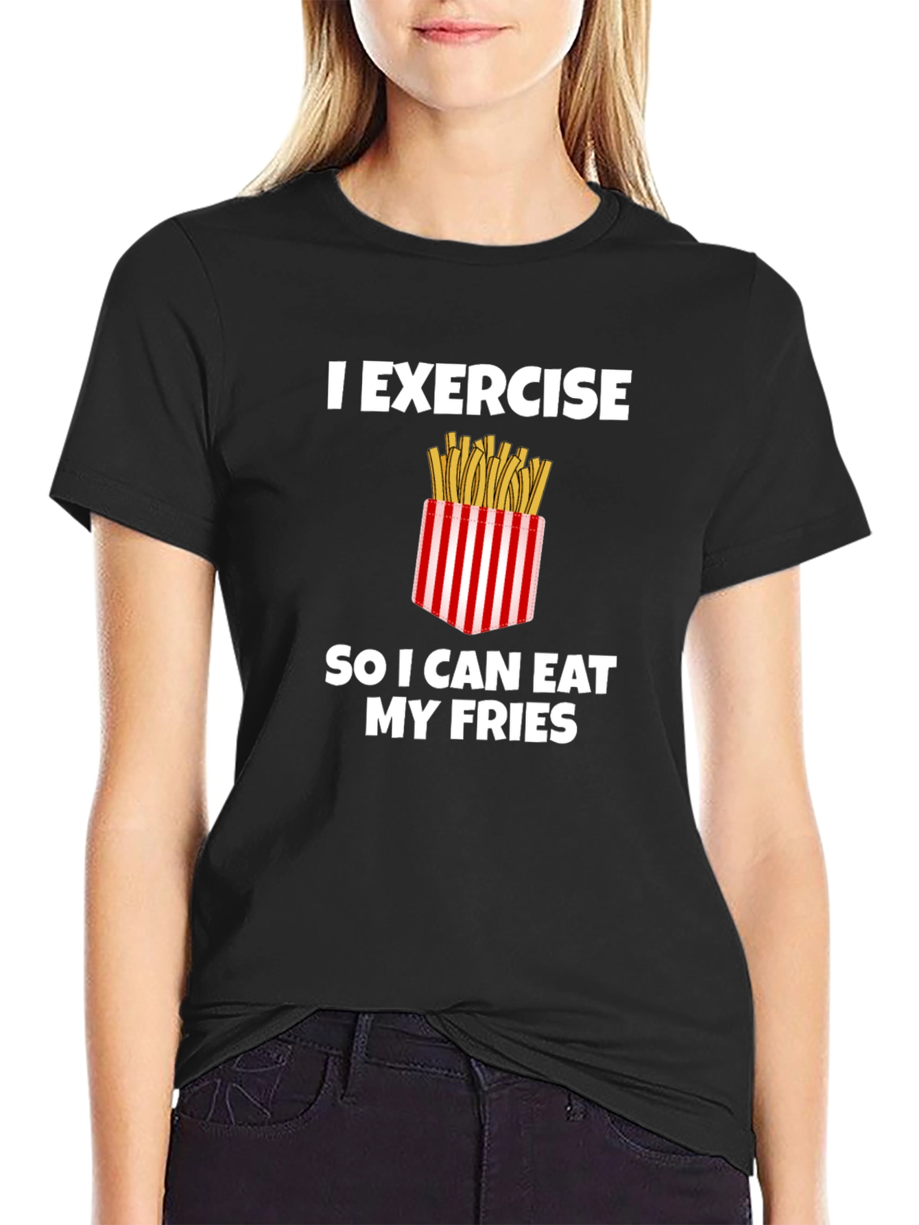 Exercise for Fries Graphic Tee