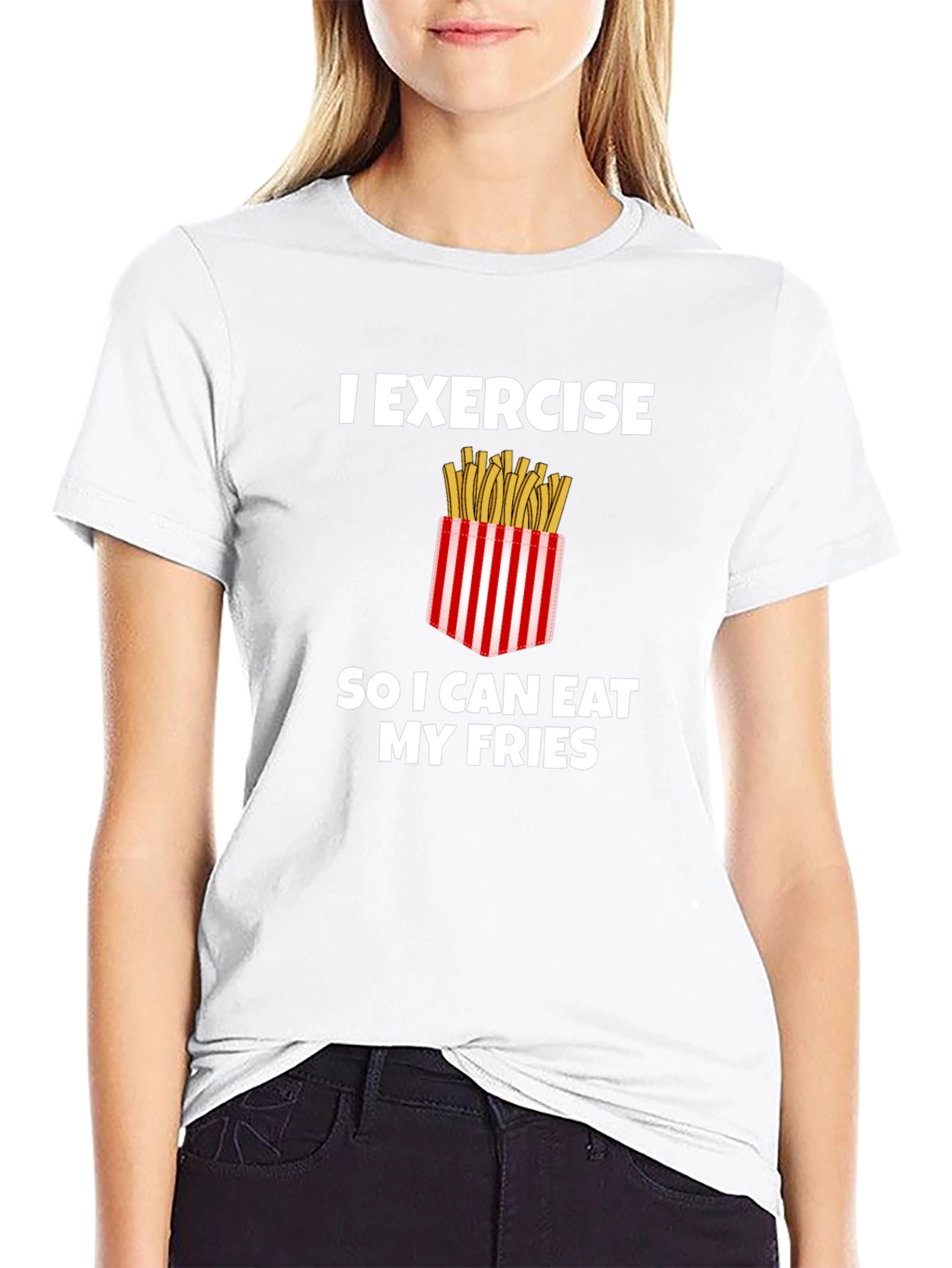 Exercise for Fries Graphic Tee