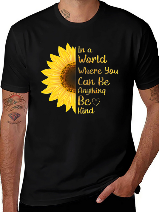 Sunflower Kindness T-Shirt - Be Kind Tee