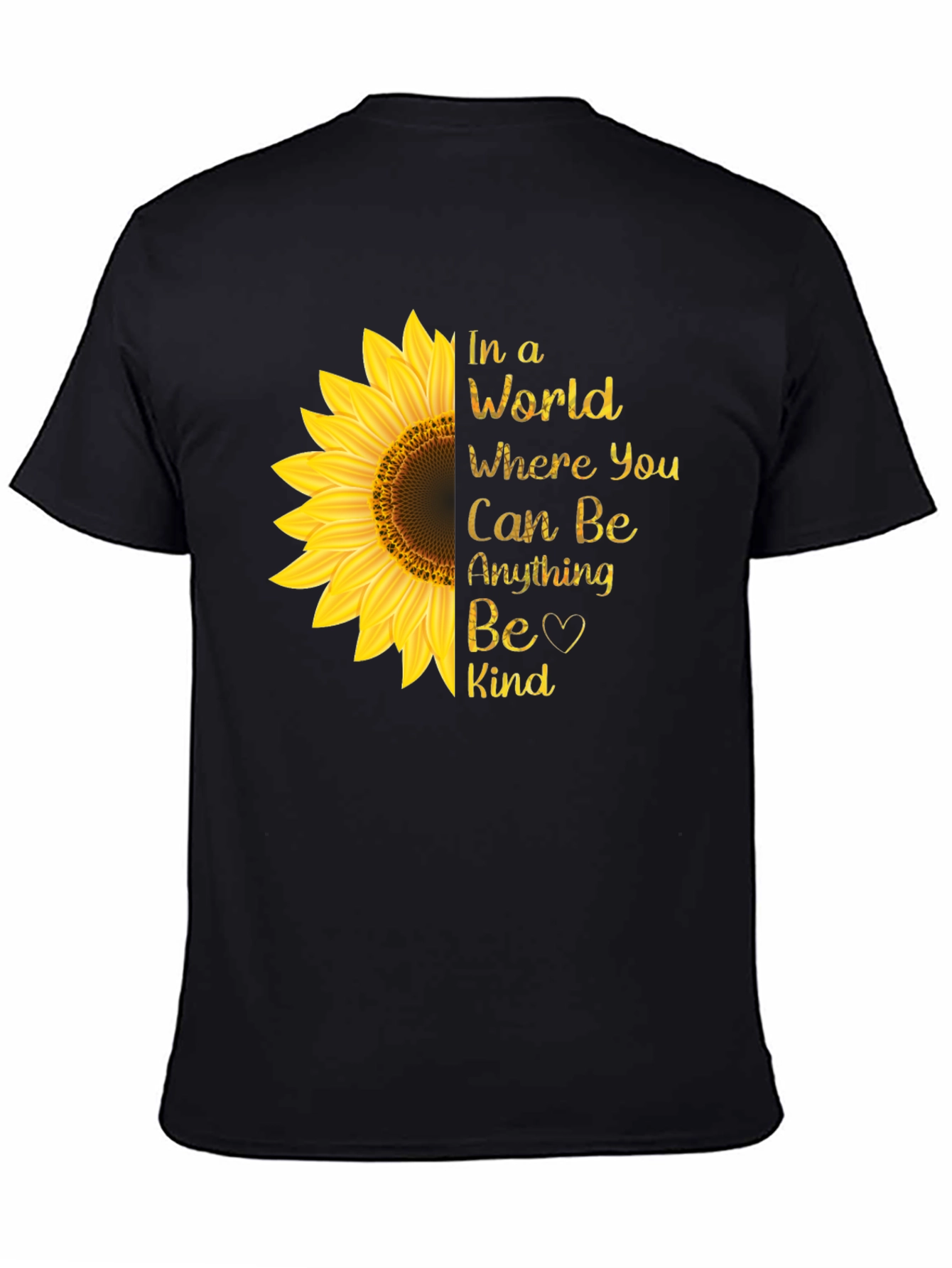 Sunflower Kindness T-Shirt - Be Kind Tee