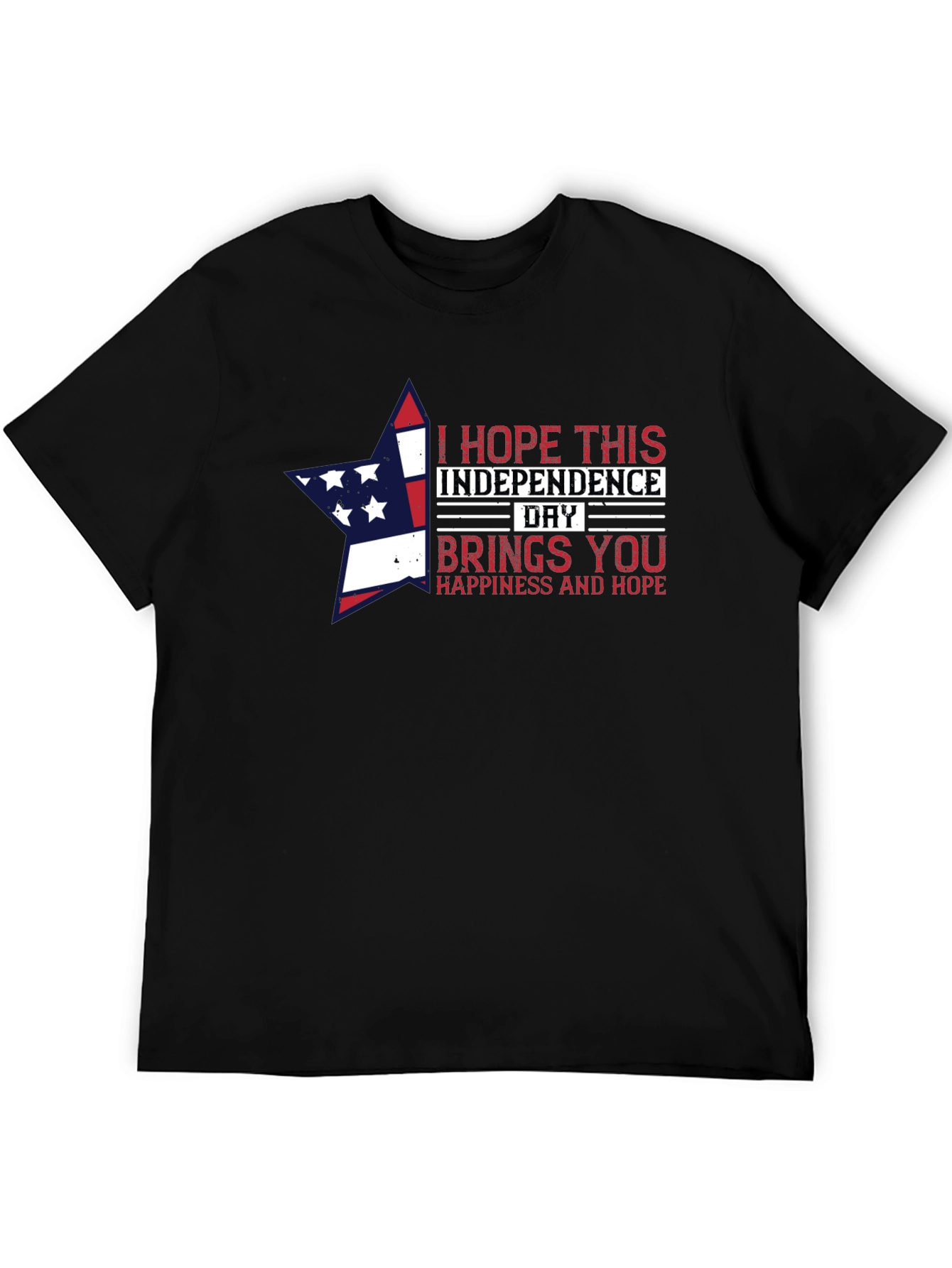 Independence Day Star Graphic T-Shirt