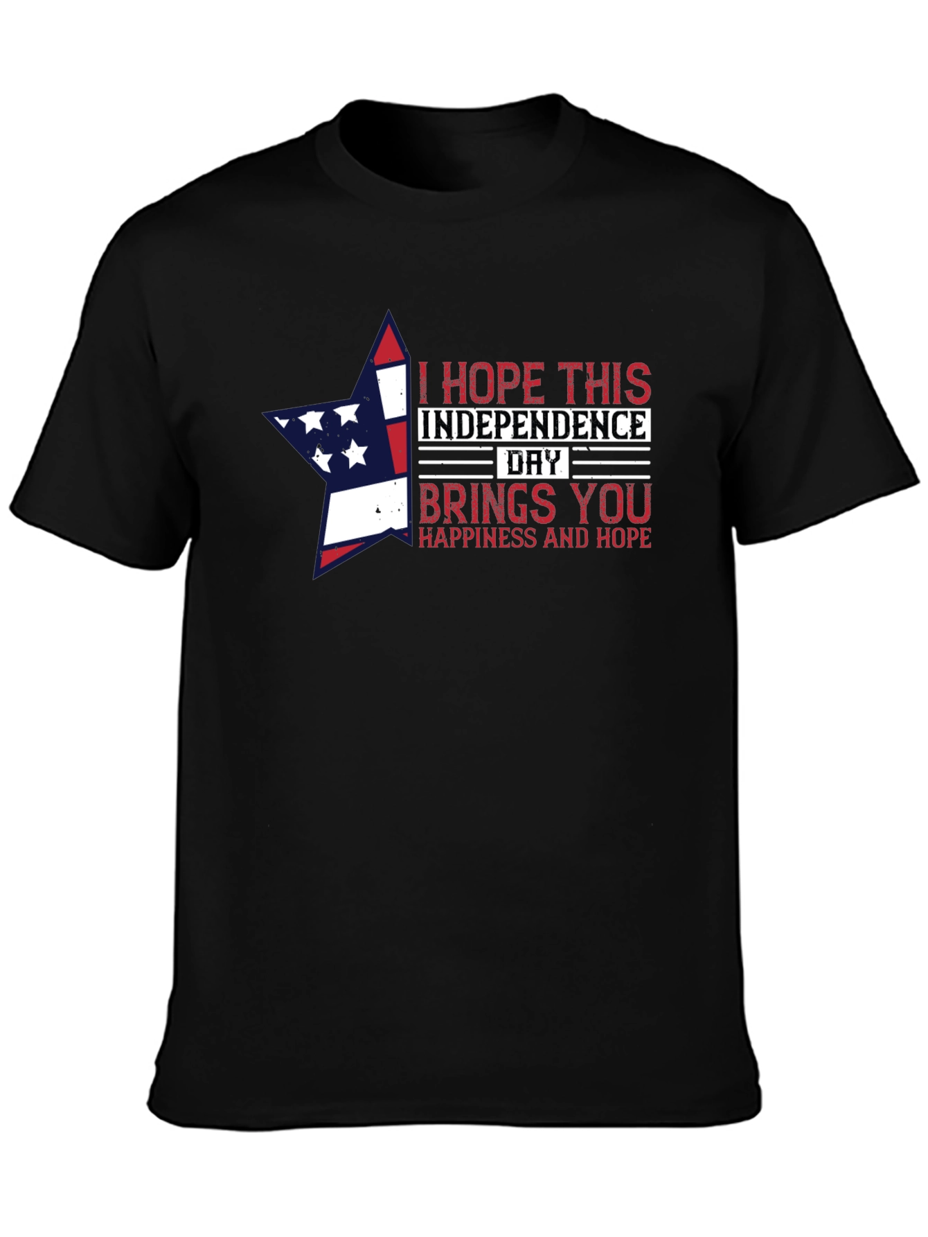 Independence Day Star Graphic T-Shirt