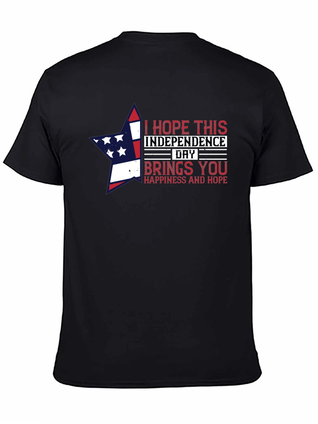 Independence Day Star Graphic T-Shirt