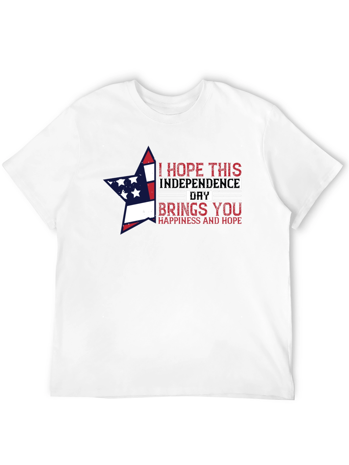 Independence Day Star Graphic T-Shirt