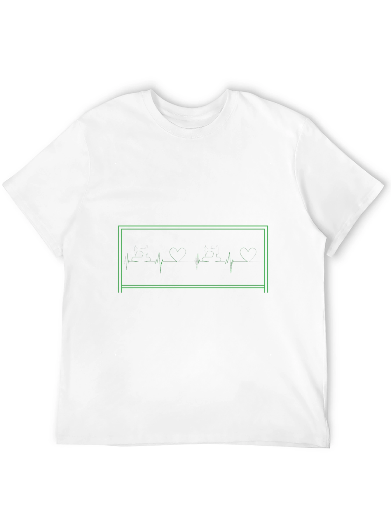 Heartbeat Love Graphic Tee - Black