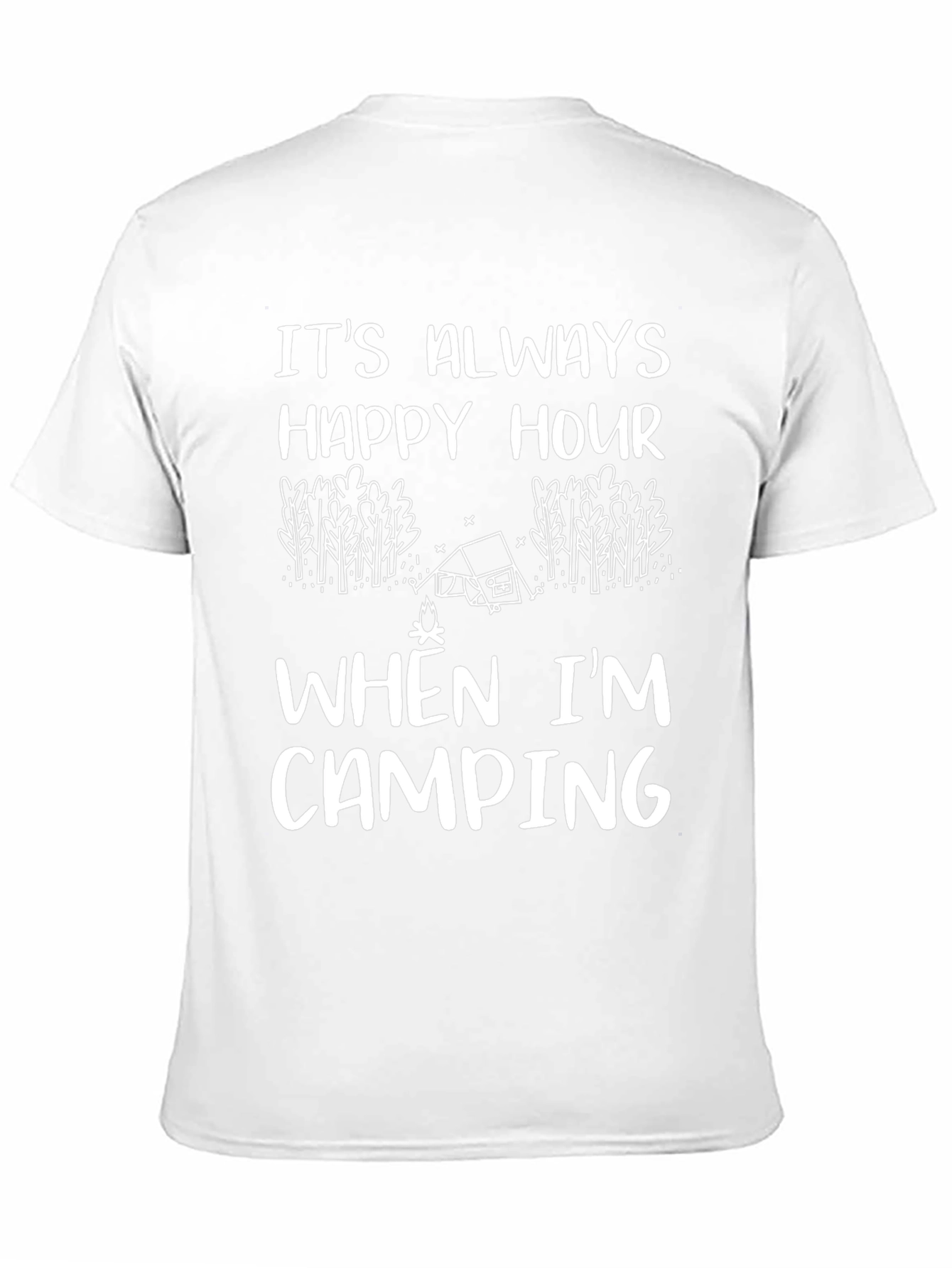 Happy Hour Camping Black T-Shirt