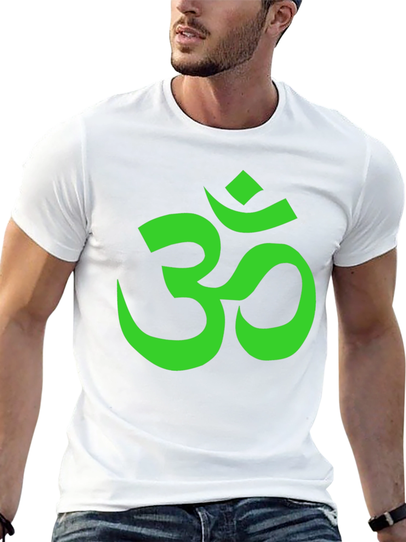 Om Symbol Graphic Tee - Black Cotton T-Shirt