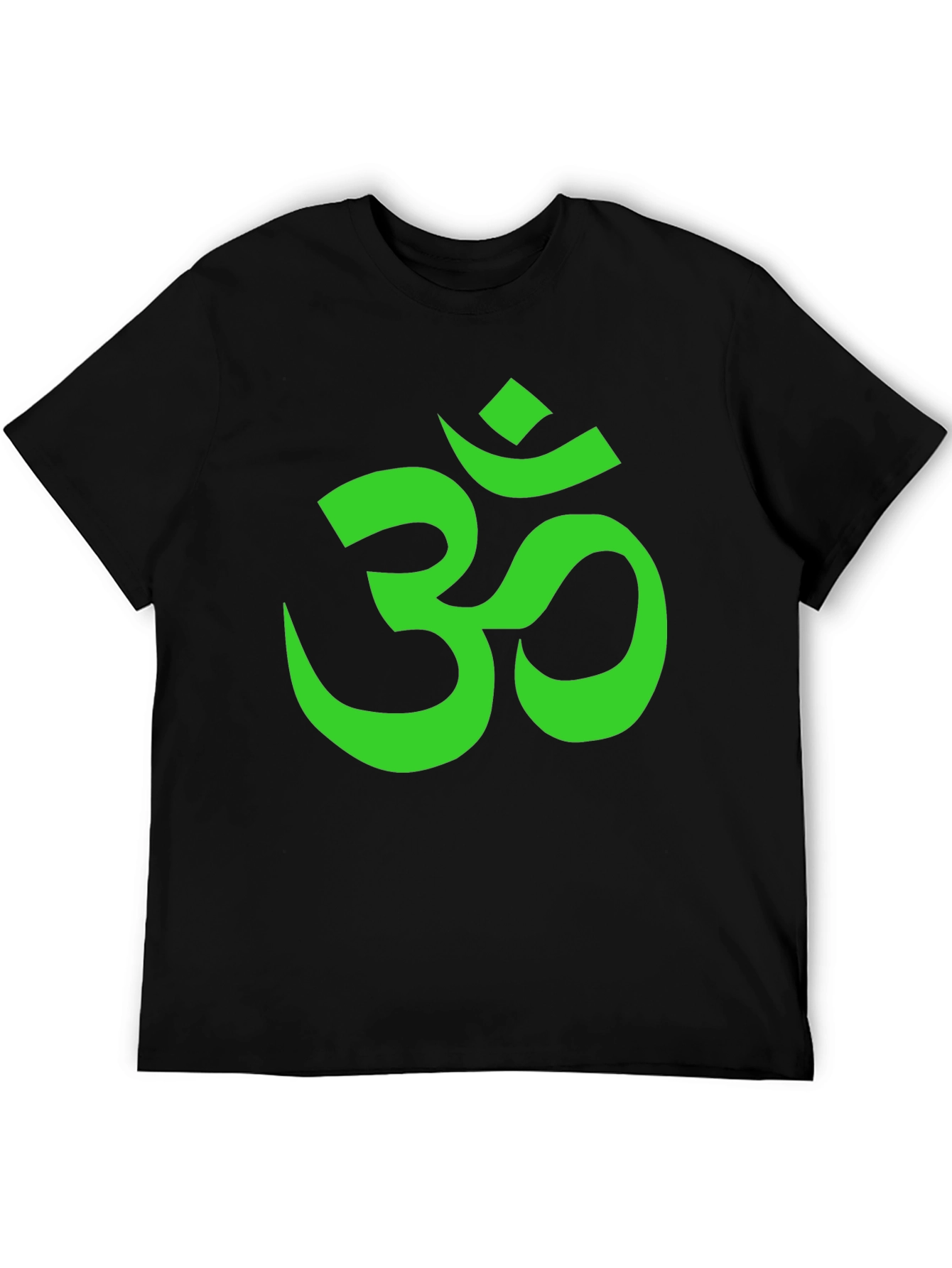 Om Symbol Graphic Tee - Black Cotton T-Shirt