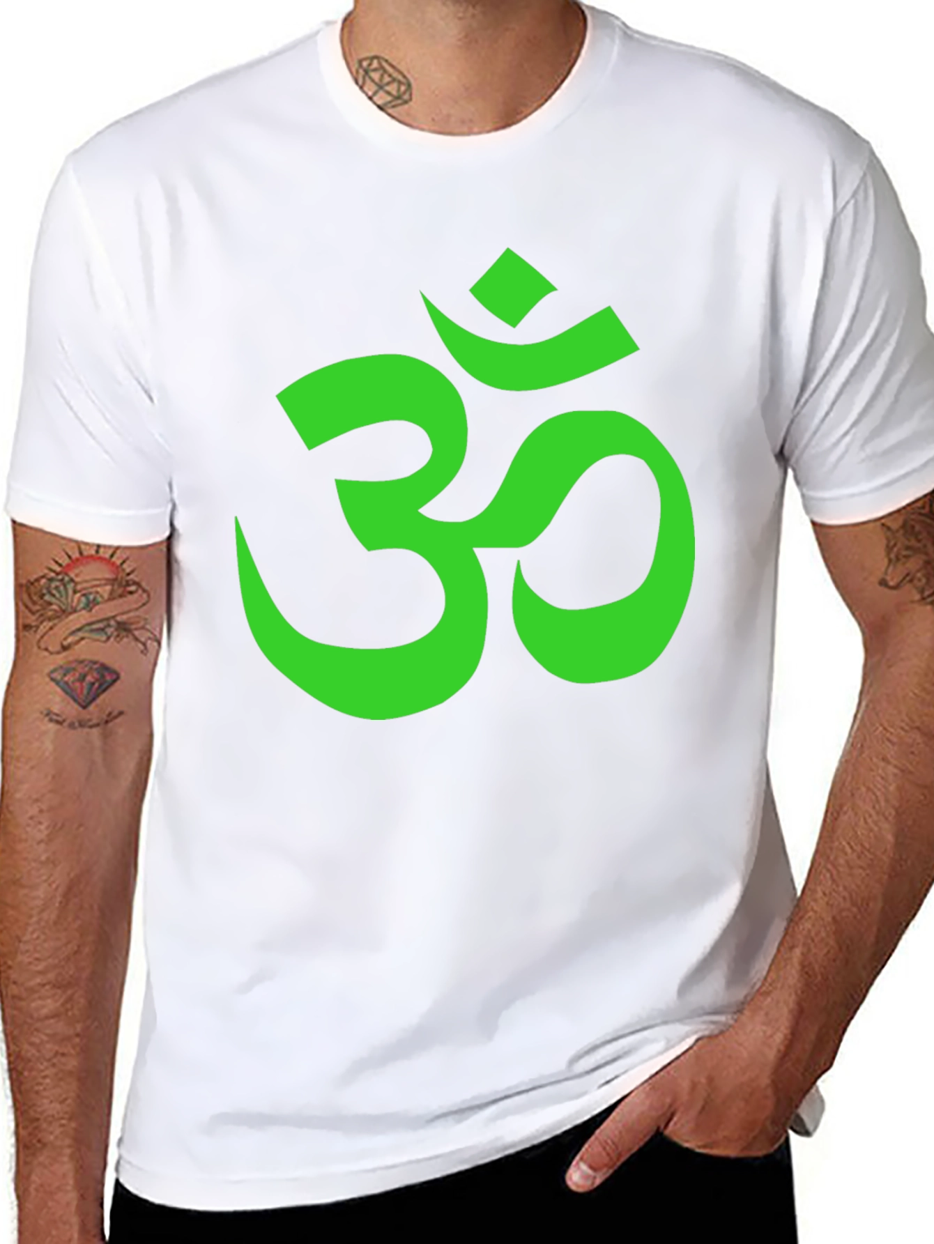 Om Symbol Graphic Tee - Black Cotton T-Shirt