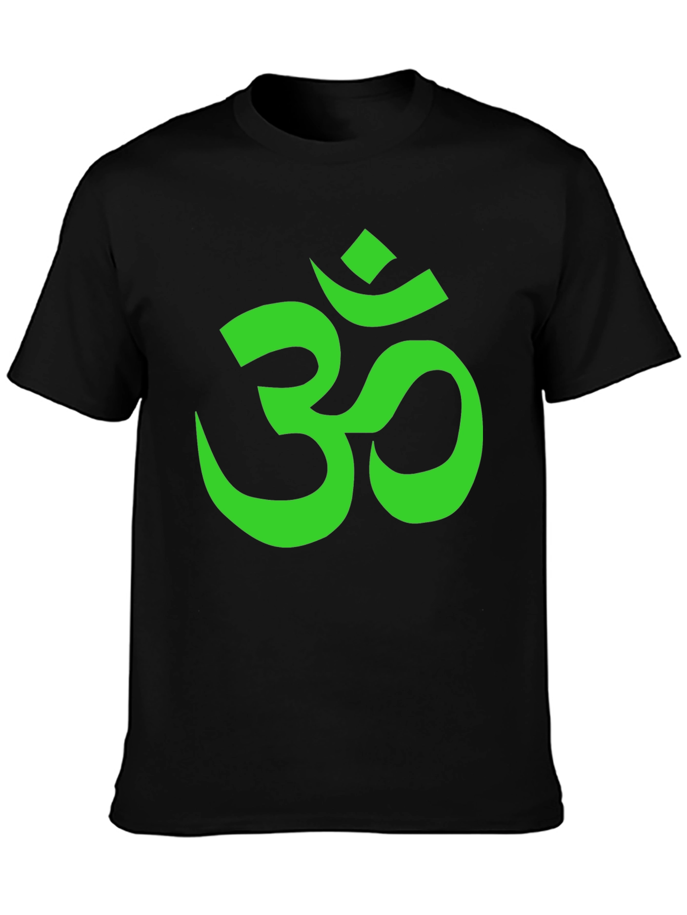 Om Symbol Graphic Tee - Black Cotton T-Shirt