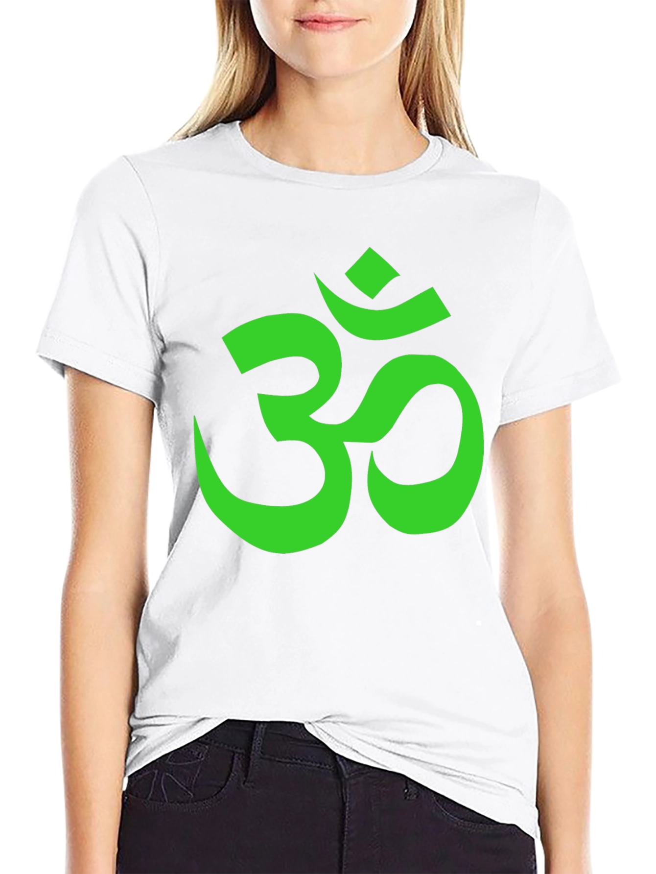 Om Symbol Graphic Tee - Black Cotton T-Shirt