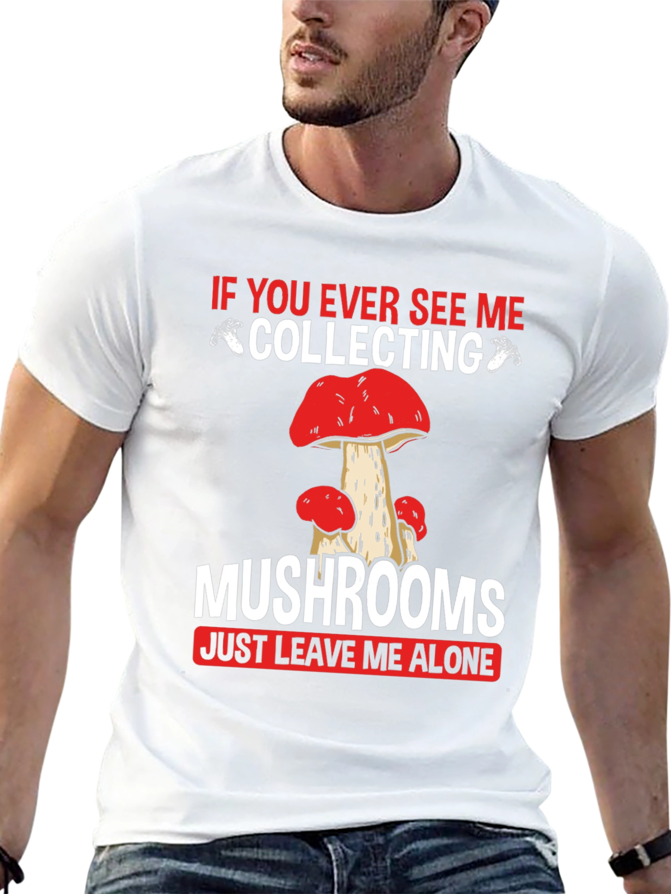 Mushroom Collecting T-Shirt - Leave Me Alone
