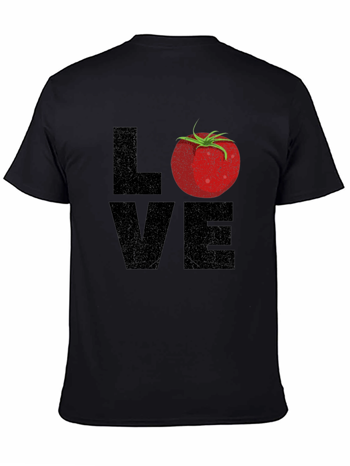 Love Tomato Graphic Tee - Mens Black T-Shirt