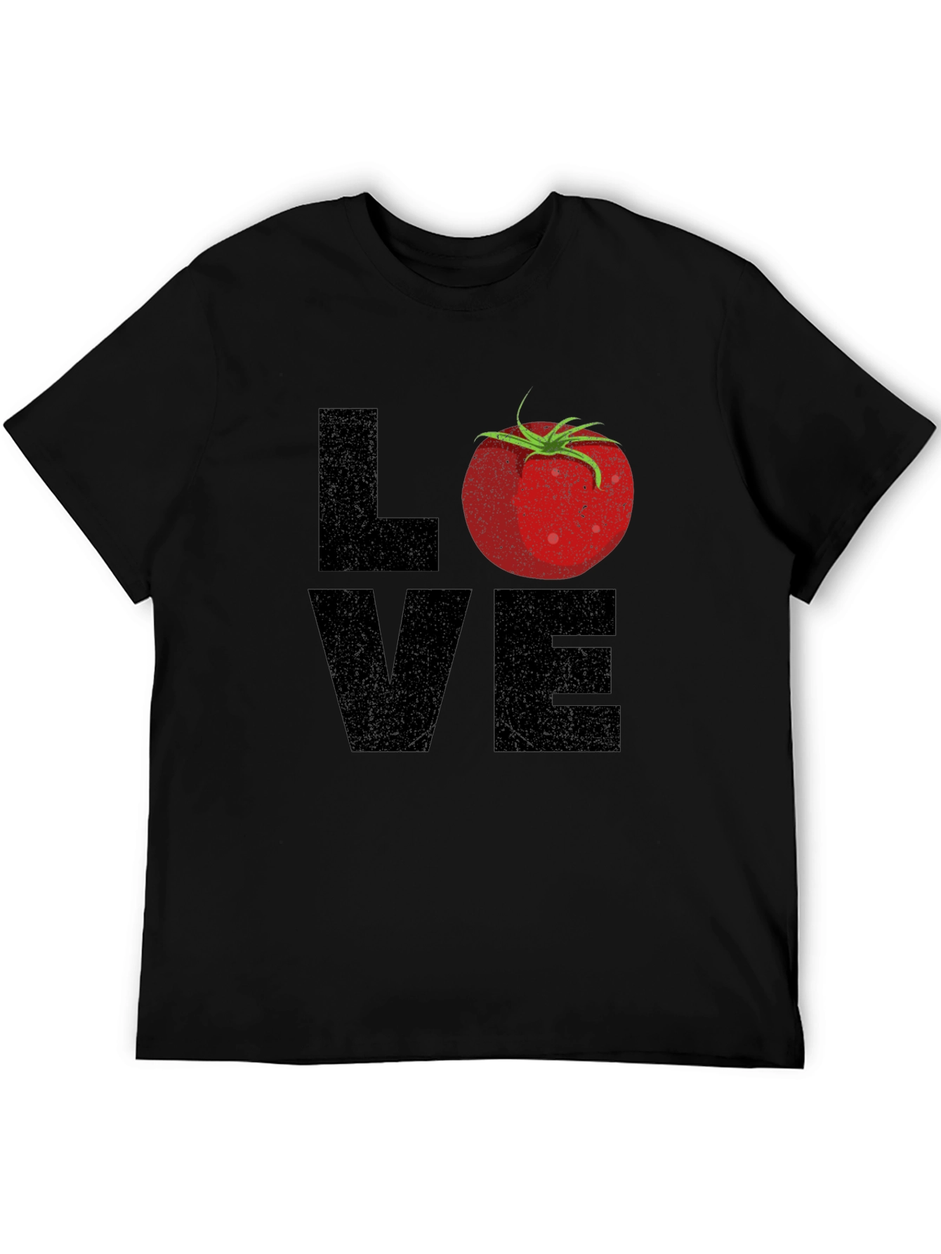 Love Tomato Graphic Tee - Mens Black T-Shirt