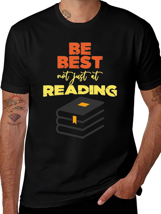 Be Best At Reading Black Graphic Tee