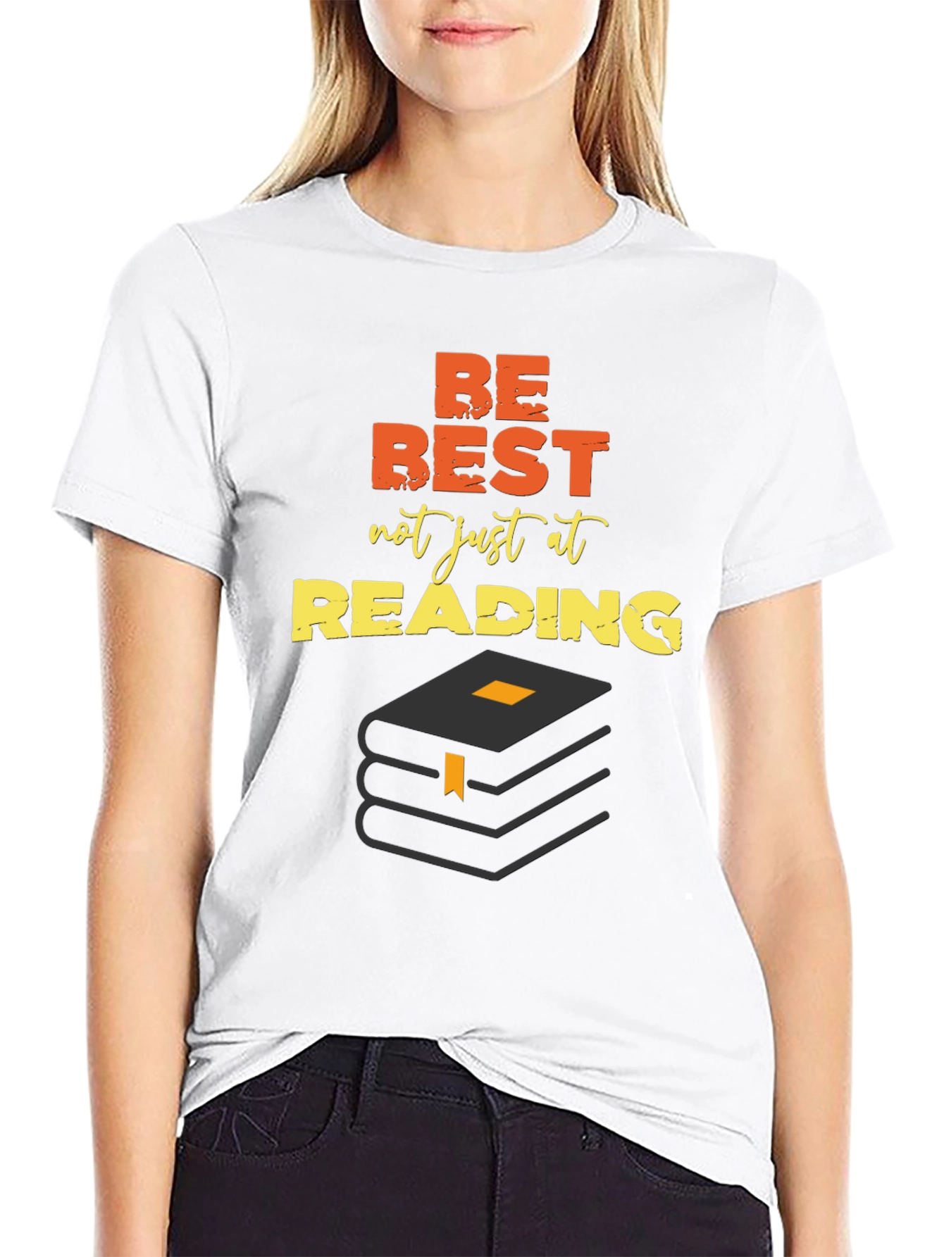 Be Best At Reading Black Graphic Tee