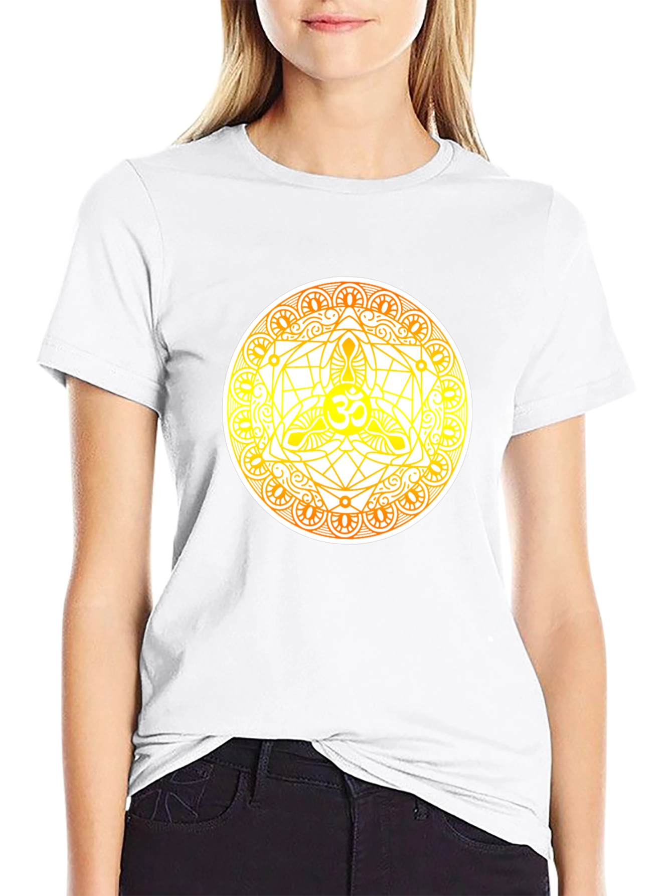 Om Mandala Graphic Tee - Spiritual Design T-Shirt