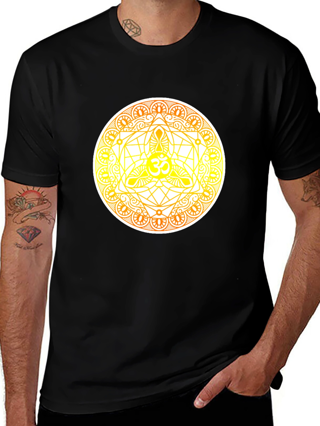 Om Mandala Graphic Tee - Spiritual Design T-Shirt