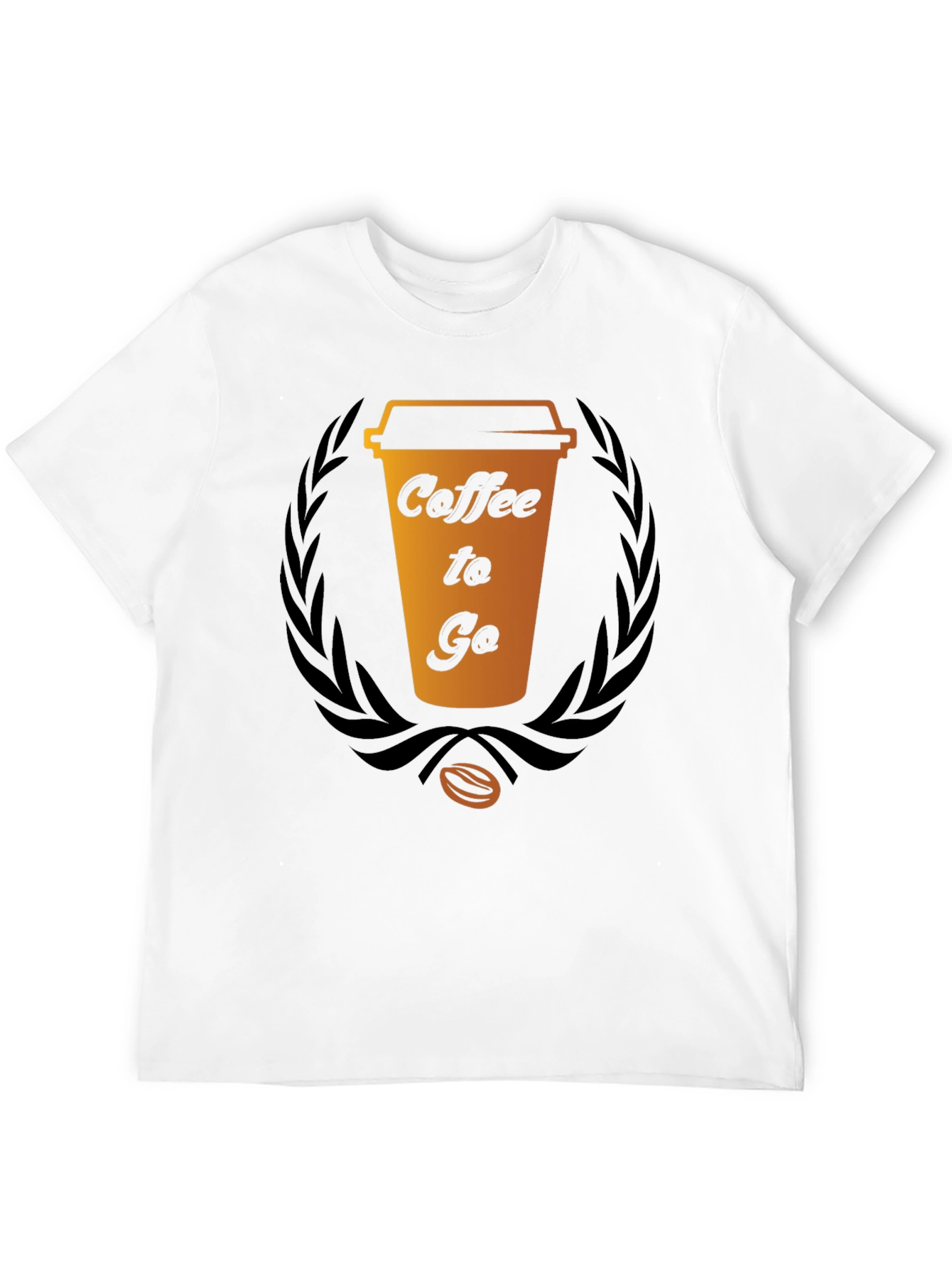 Coffee To Go Graphic Tee - Black Cotton T-Shirt
