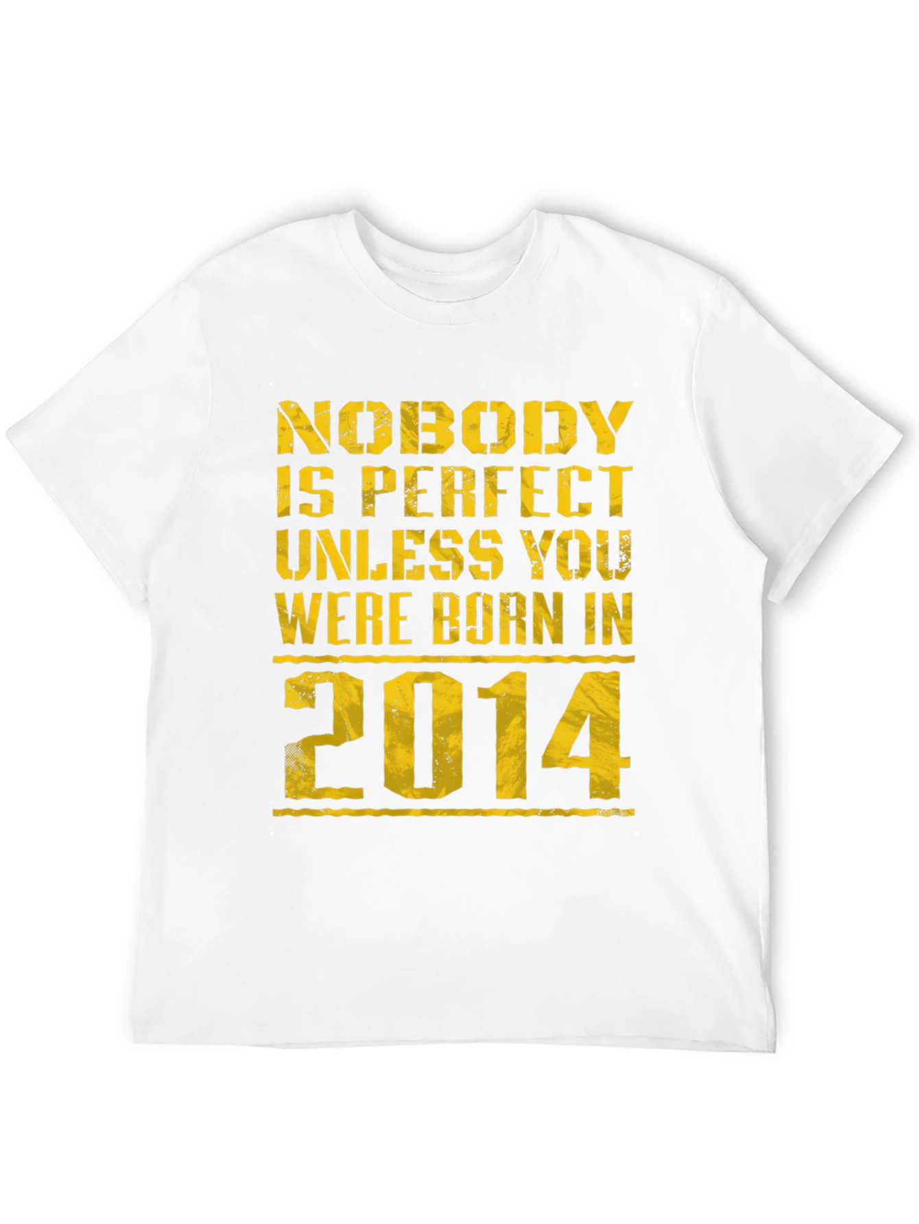 Born in 2014 Black Graphic T-Shirt