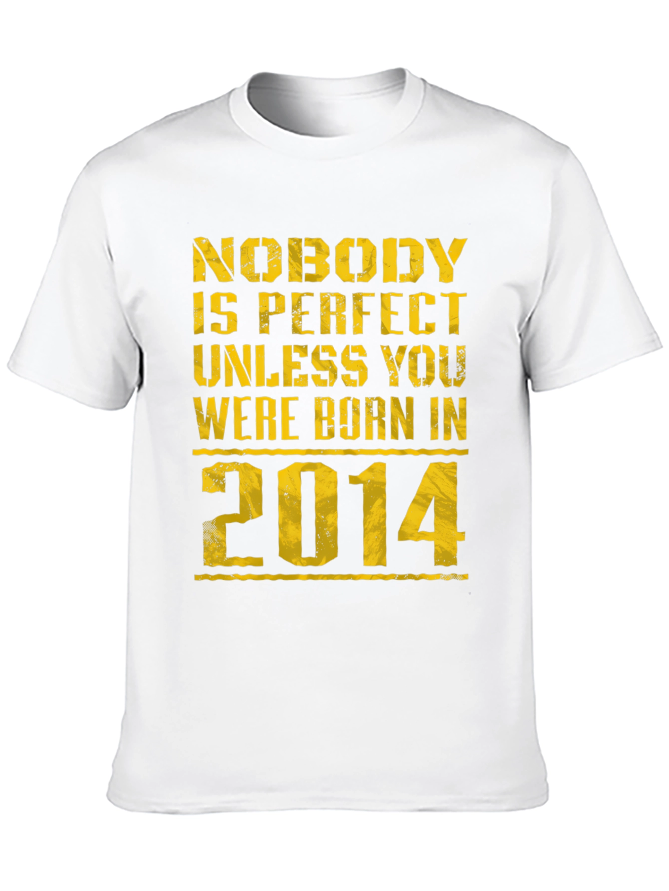 Born in 2014 Black Graphic T-Shirt