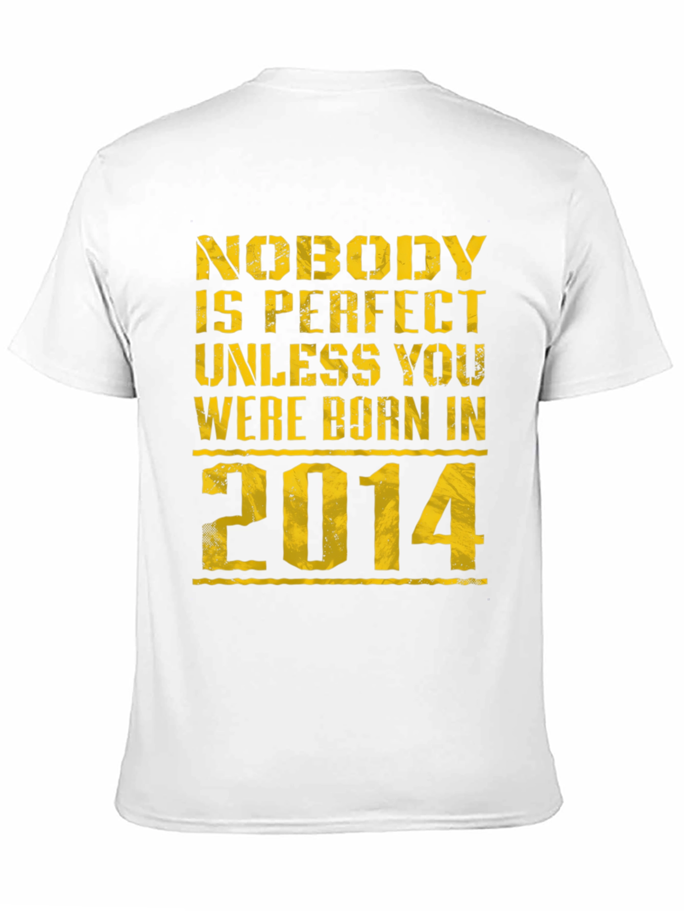Born in 2014 Black Graphic T-Shirt