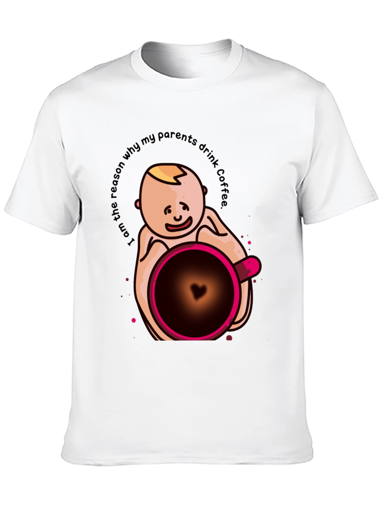 Funny Baby Coffee Graphic T-Shirt - Unisex