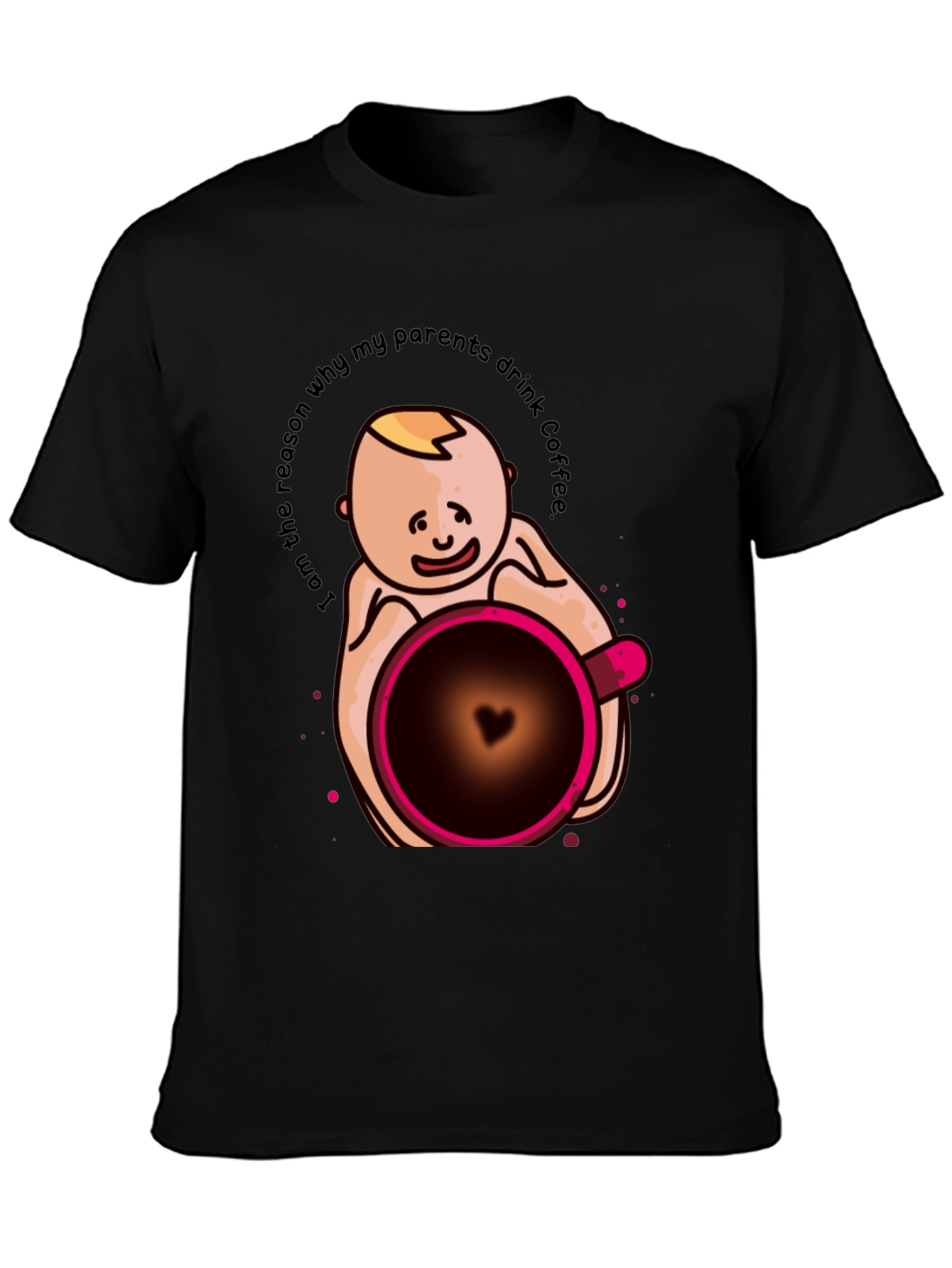 Funny Baby Coffee Graphic T-Shirt - Unisex