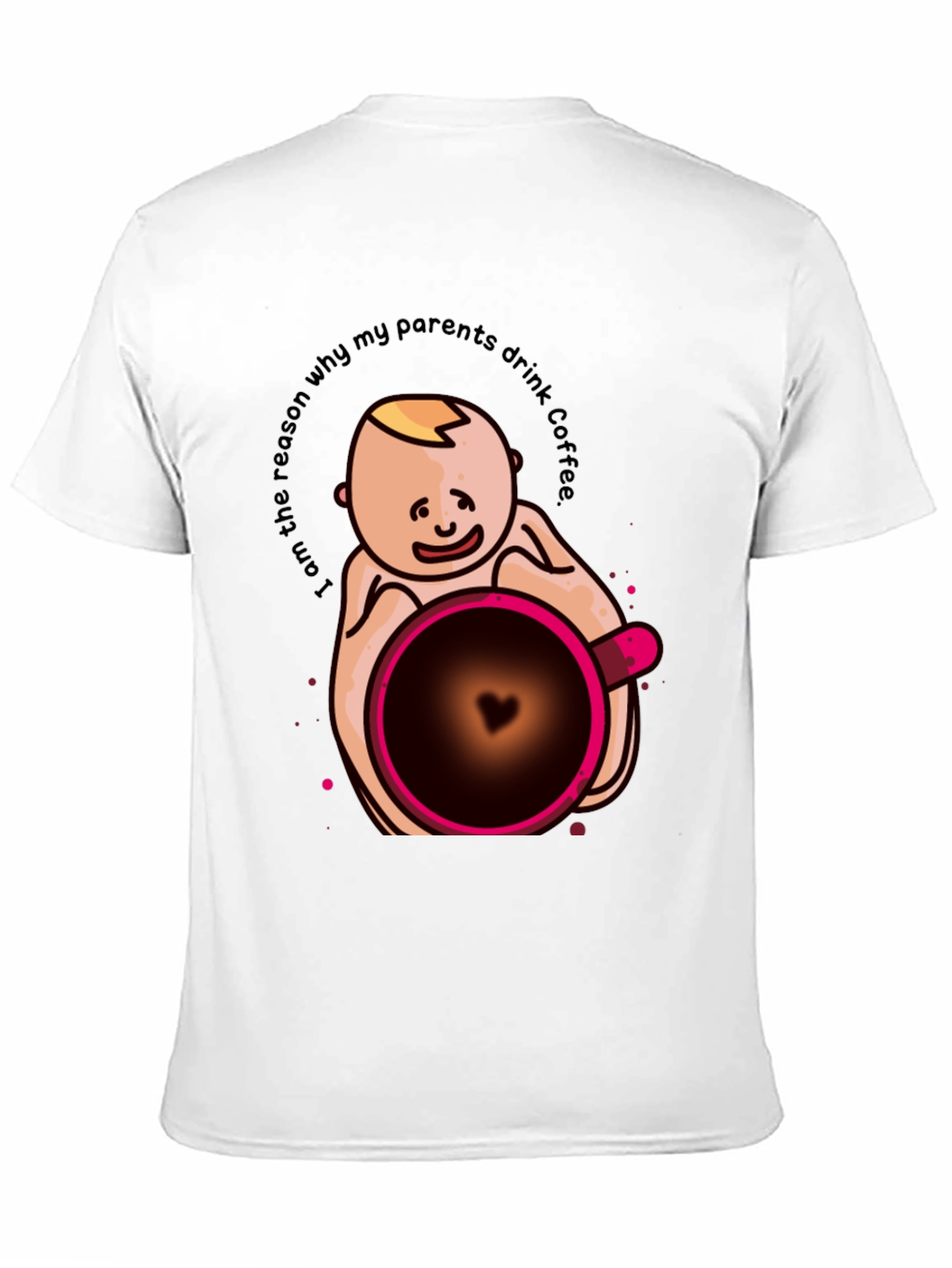 Funny Baby Coffee Graphic T-Shirt - Unisex