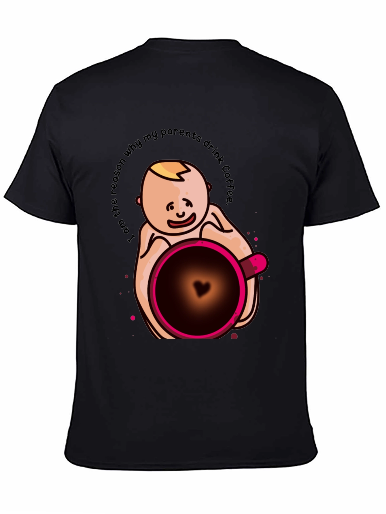 Funny Baby Coffee Graphic T-Shirt - Unisex