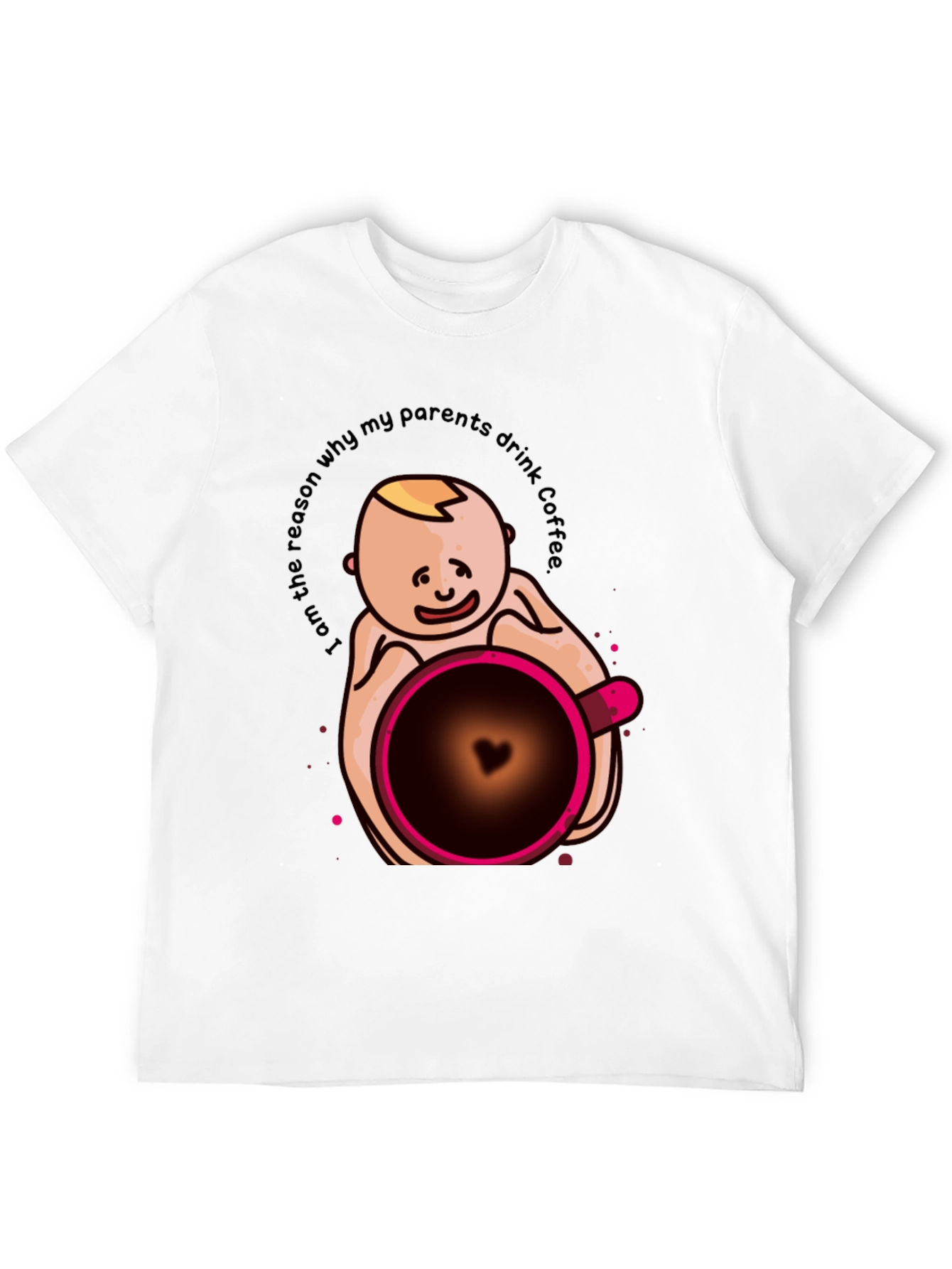 Funny Baby Coffee Graphic T-Shirt - Unisex