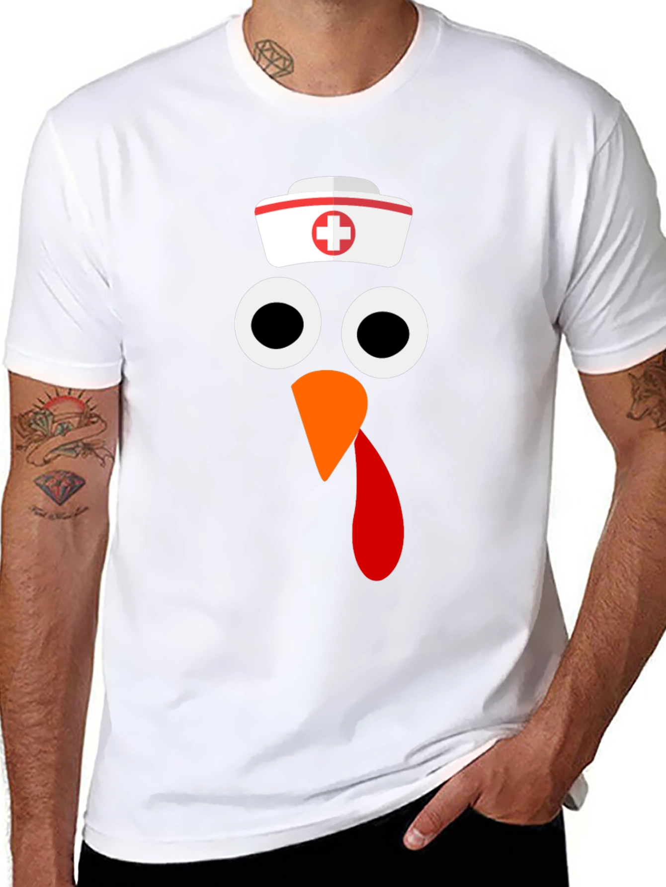 Turkey Nurse Thanksgiving T-Shirt - Festive Holiday Apparel
