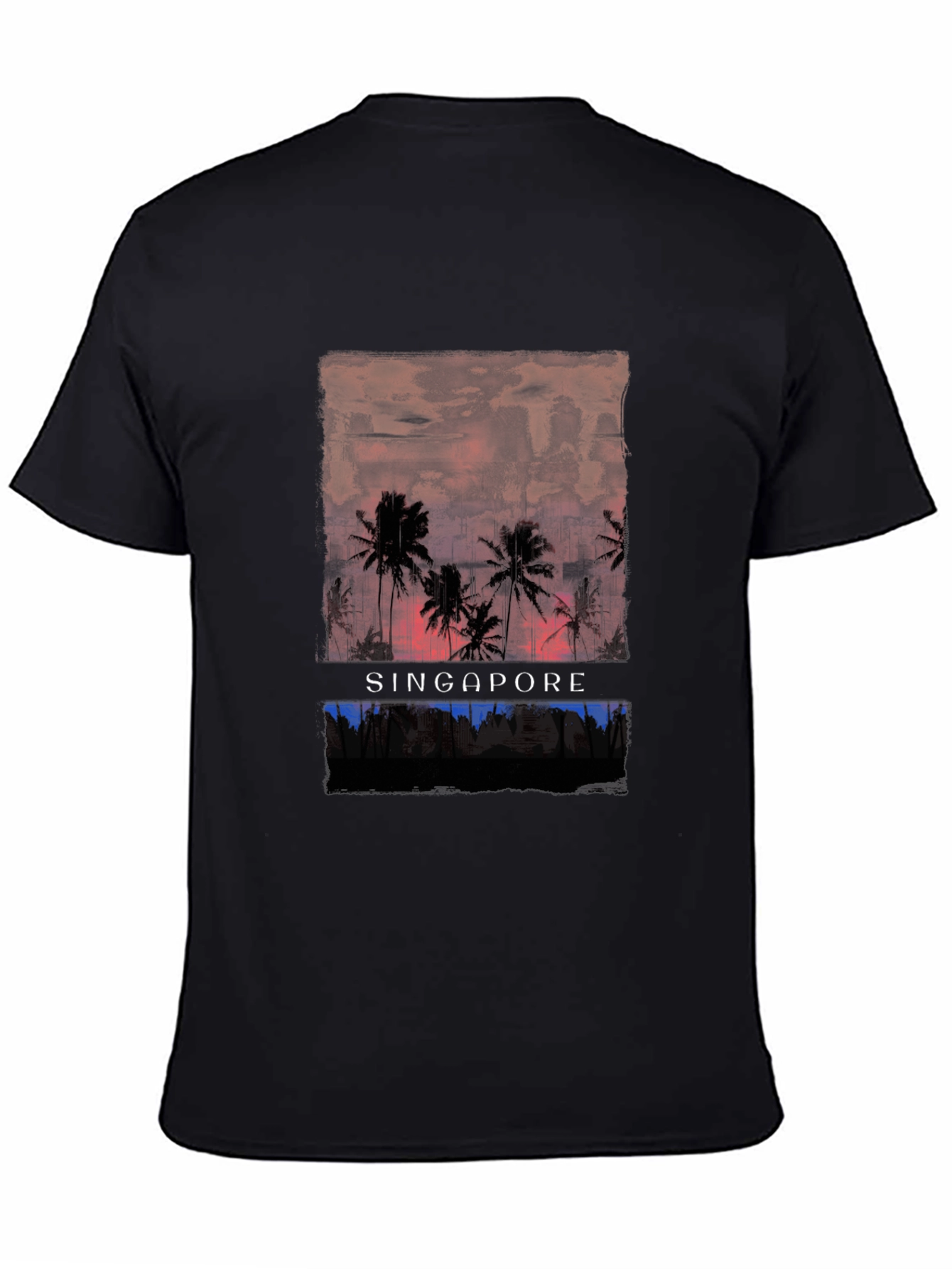 Singapore Sunset Graphic T-Shirt