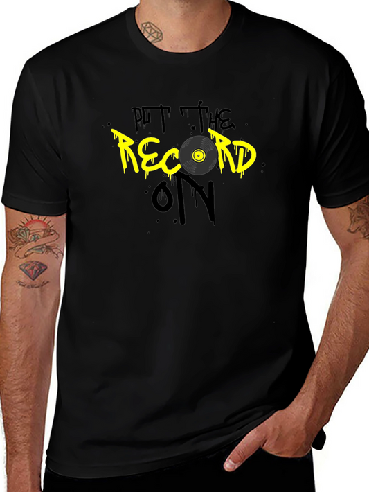 Retro Vinyl Record T-Shirt - Music Lover Tee