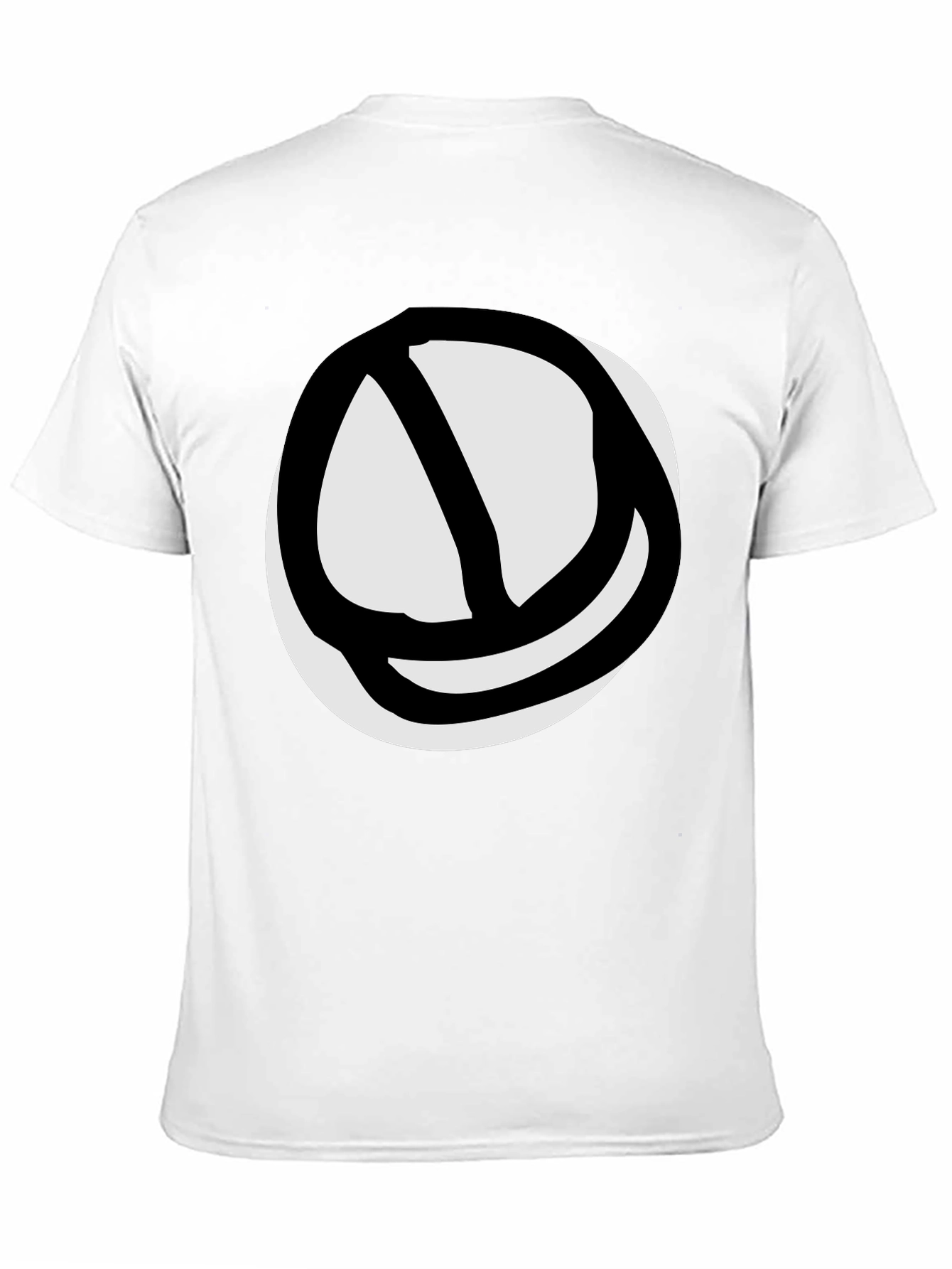 Abstract Circle Graphic Tee - Black