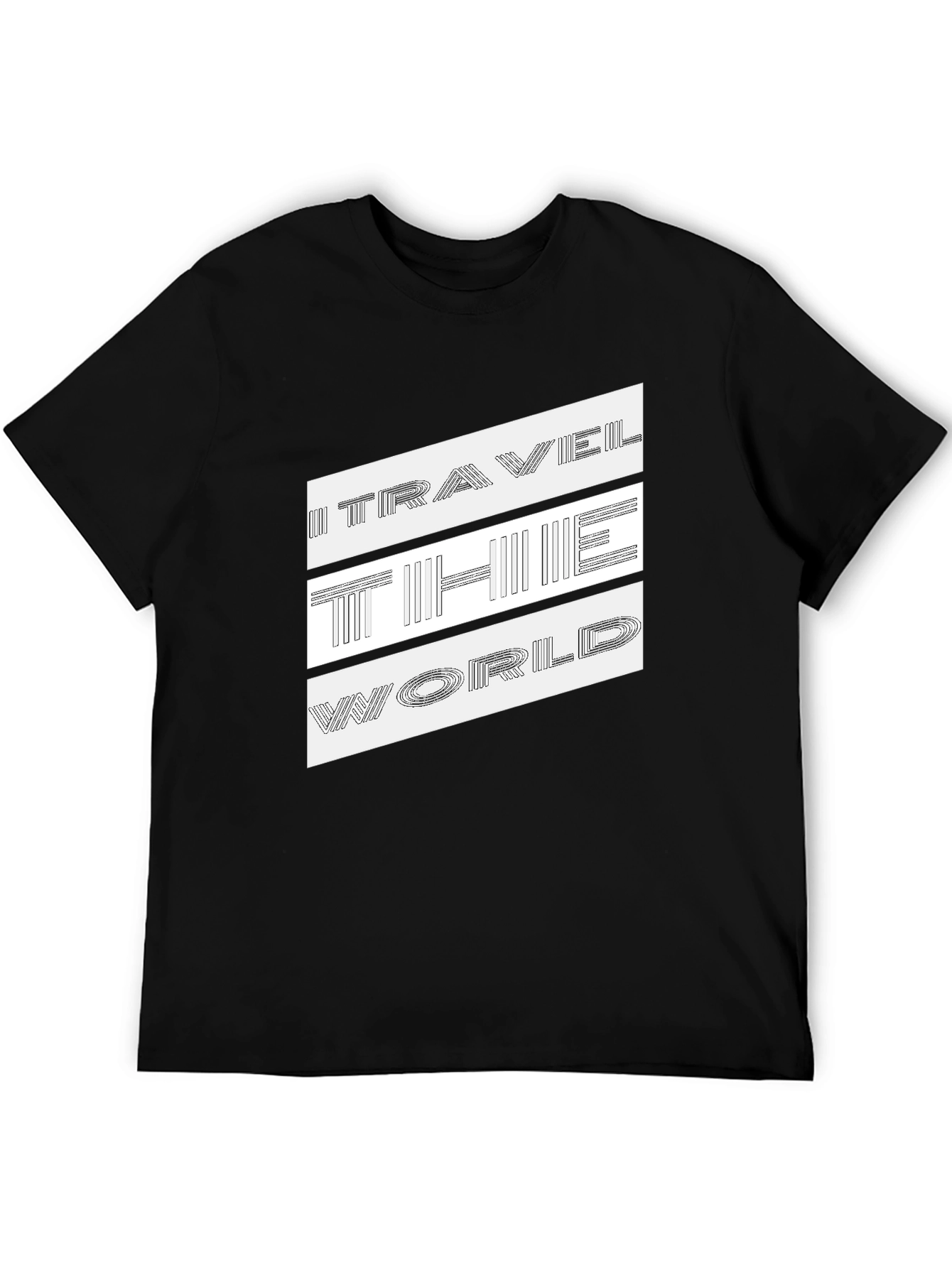 Travel The World Graphic Print T-Shirt