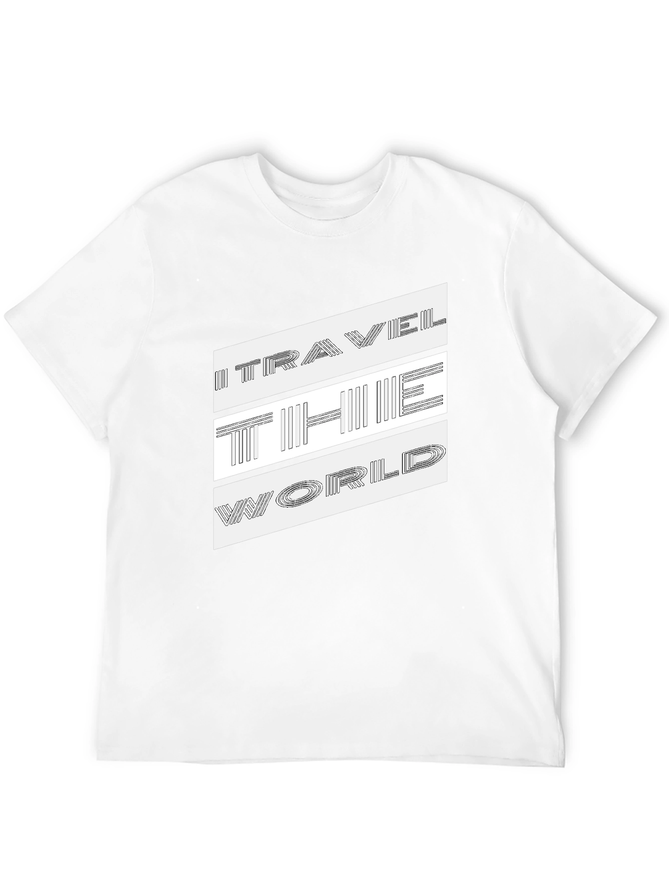 Travel The World Graphic Print T-Shirt