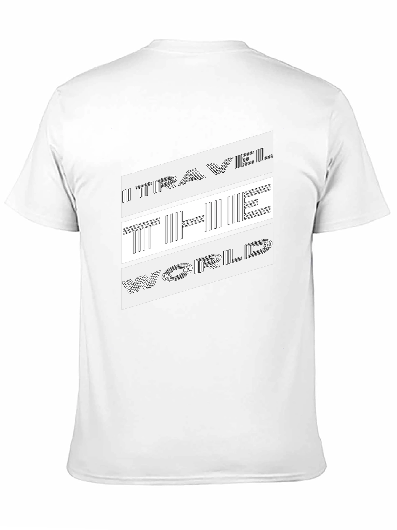 Travel The World Graphic Print T-Shirt