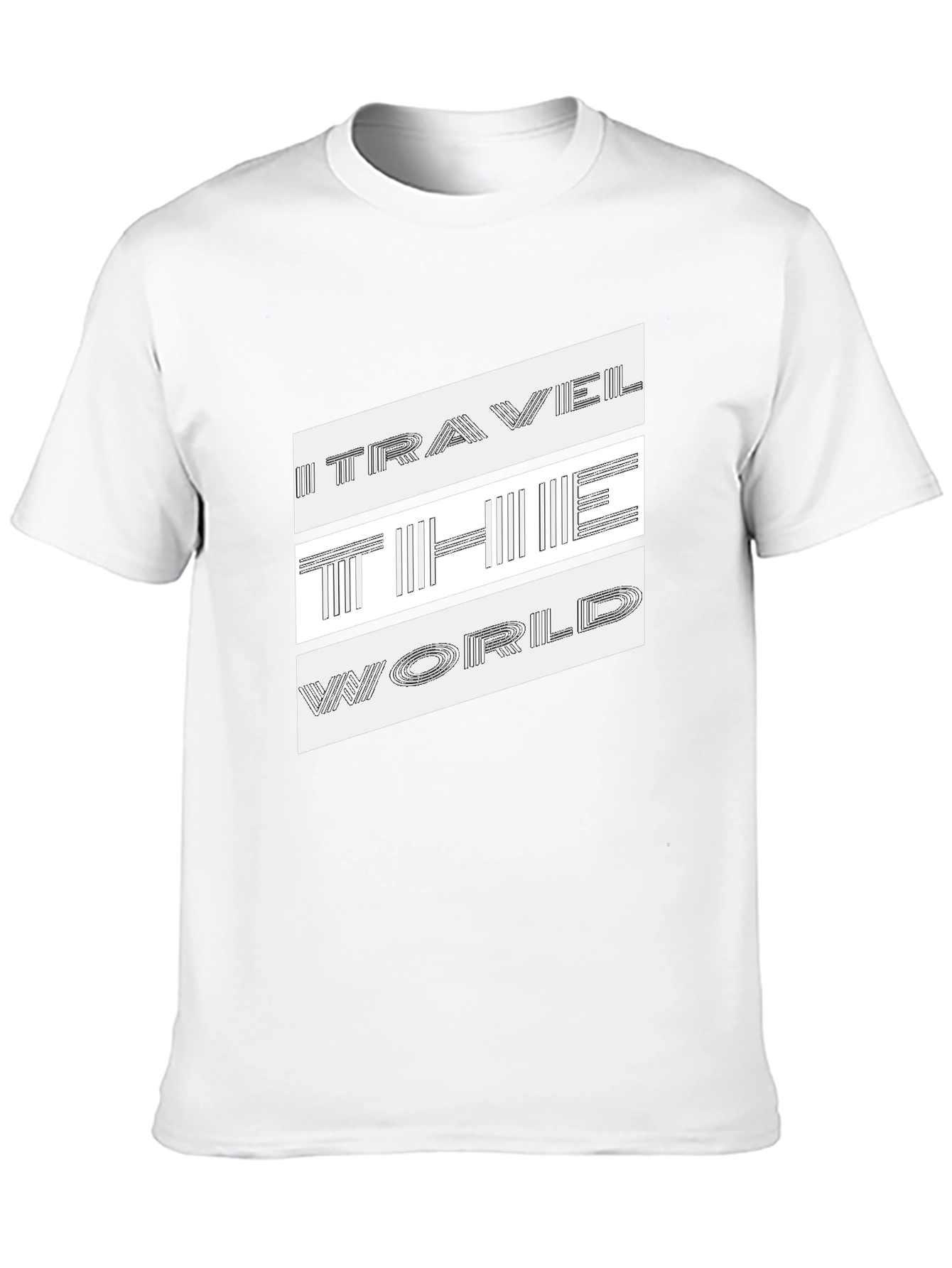 Travel The World Graphic Print T-Shirt