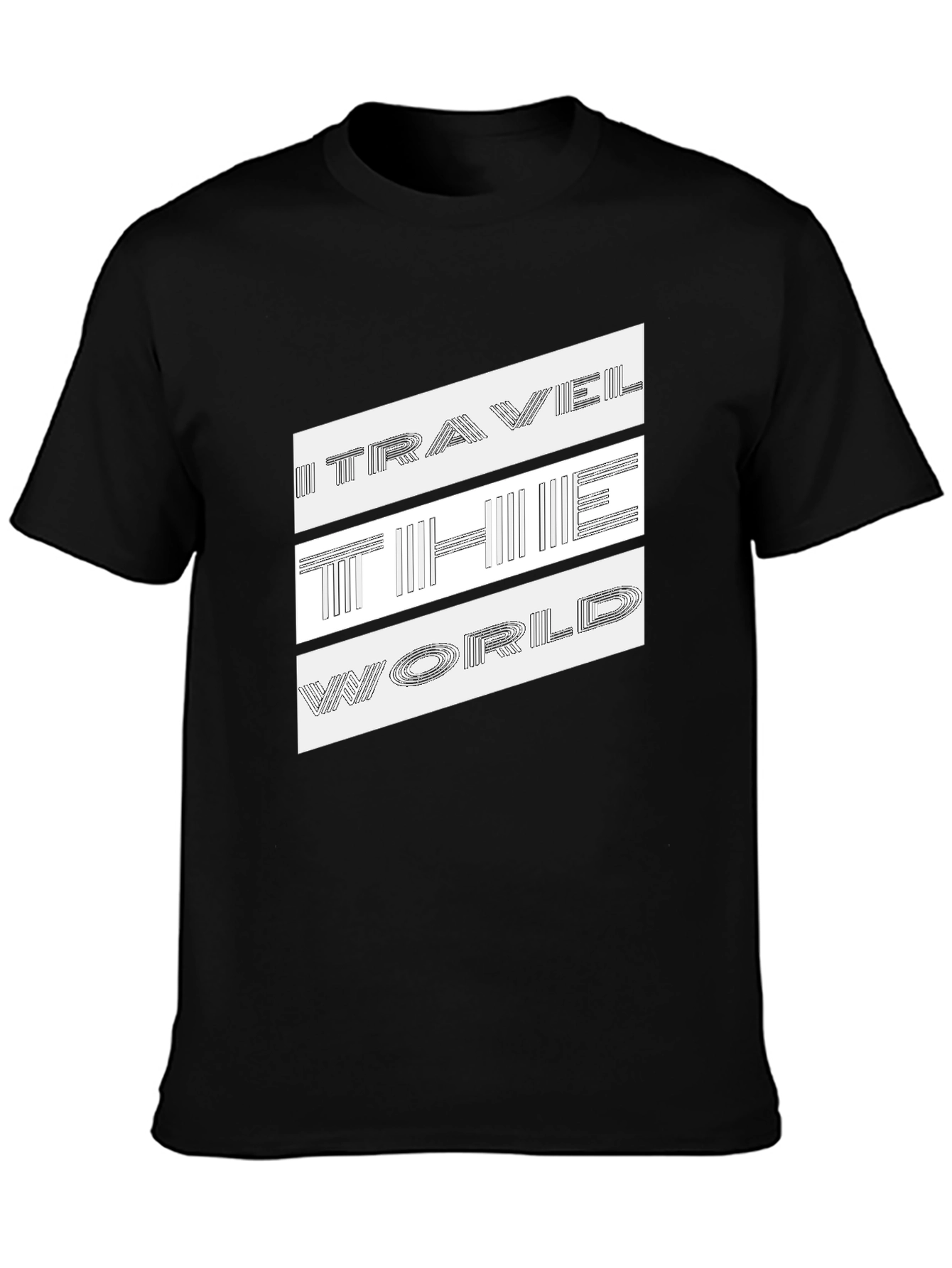Travel The World Graphic Print T-Shirt