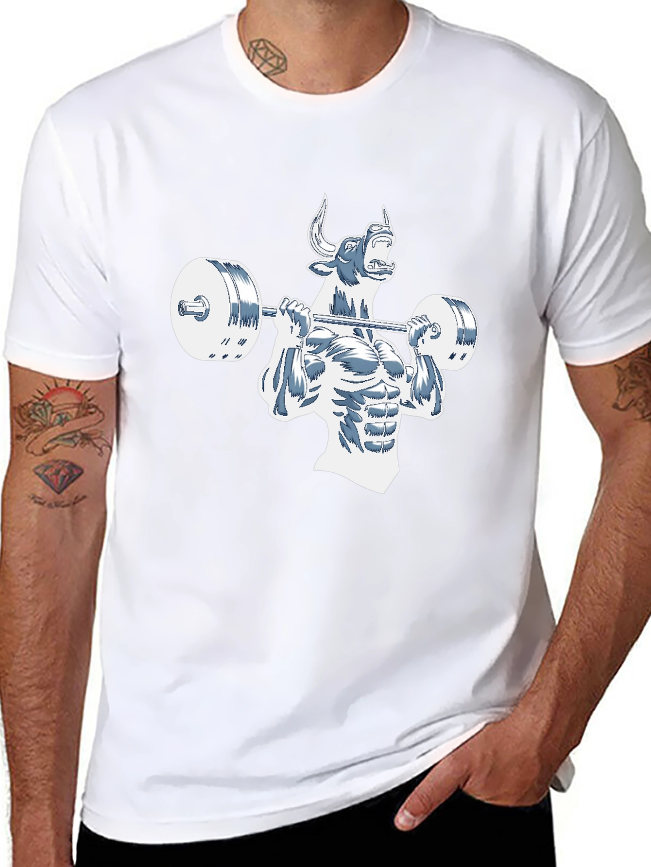 Gym Bull Black T-Shirt - Power Lifting