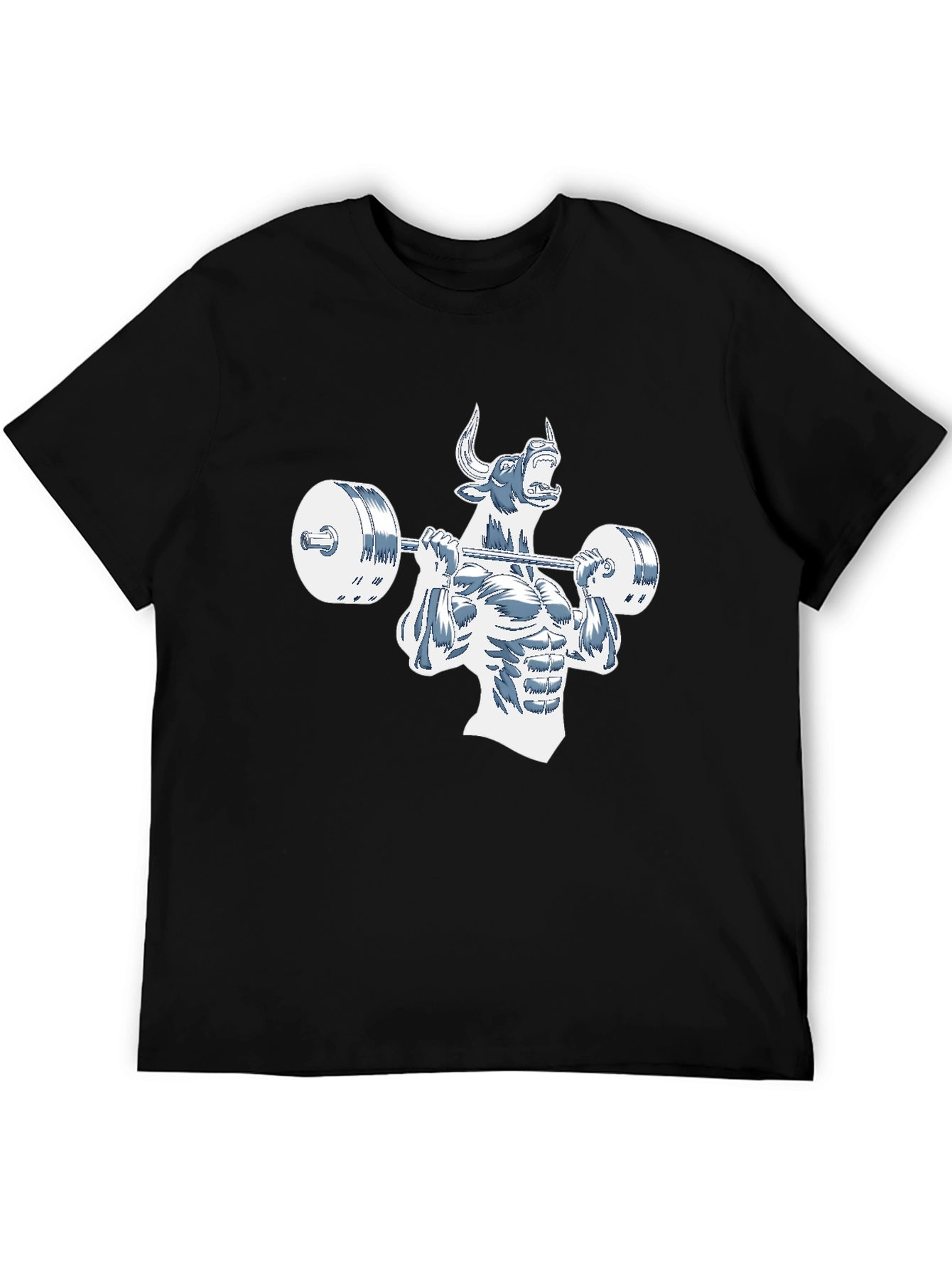 Gym Bull Black T-Shirt - Power Lifting